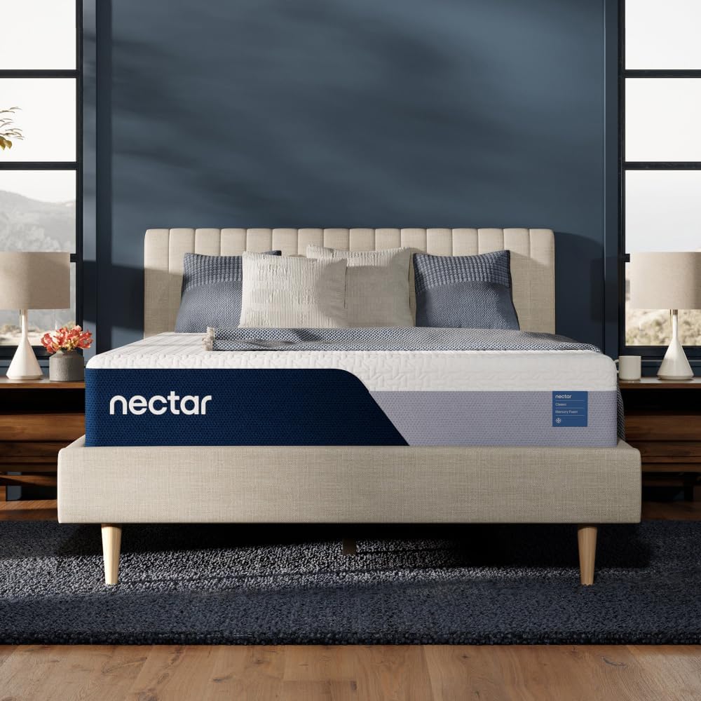 NECTAR Classic 12” Queen Mattress - Medium Firm Memory Foam