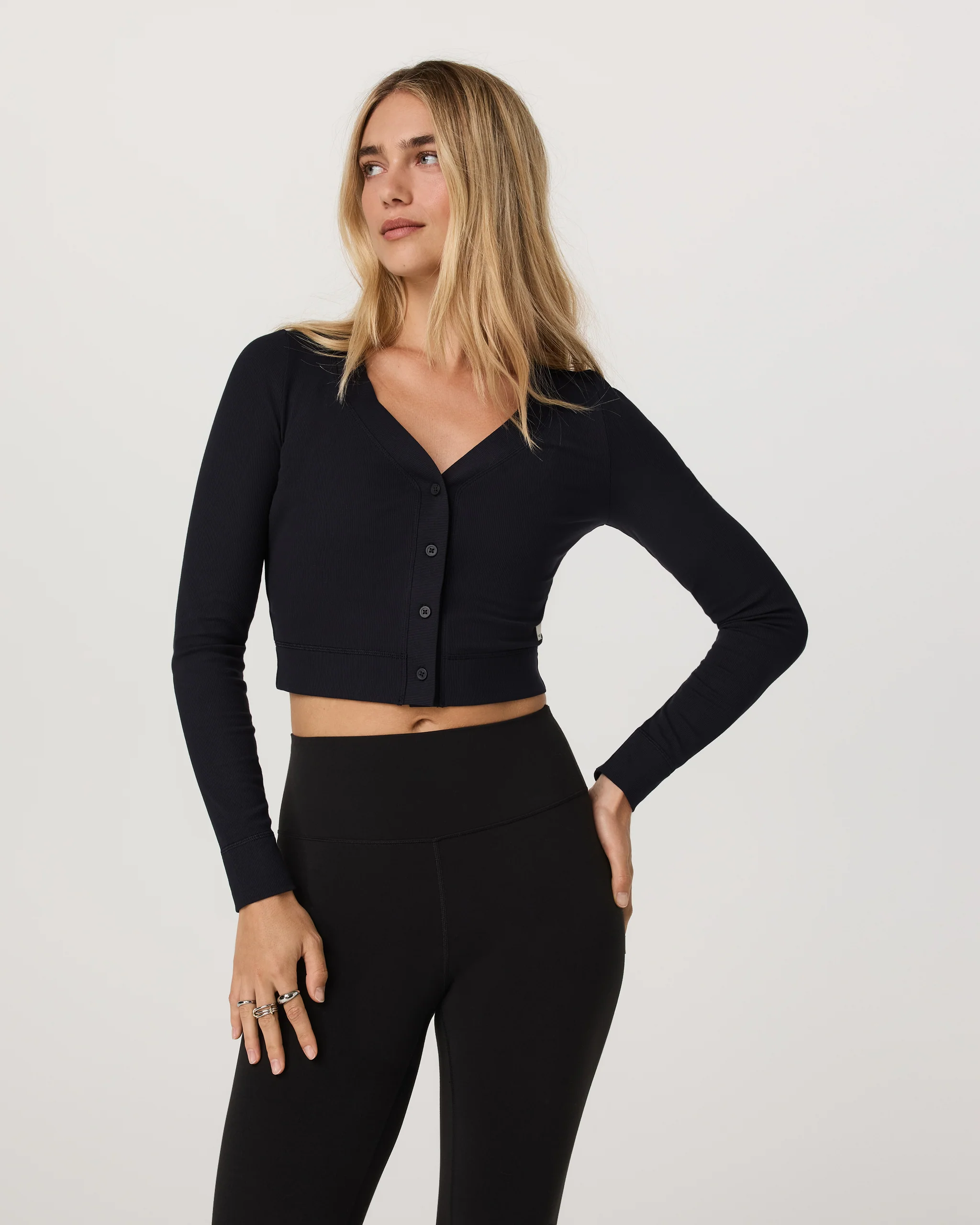 Long Sleeve Pose Mini Cardigan - Vuori Warehouse Sale​