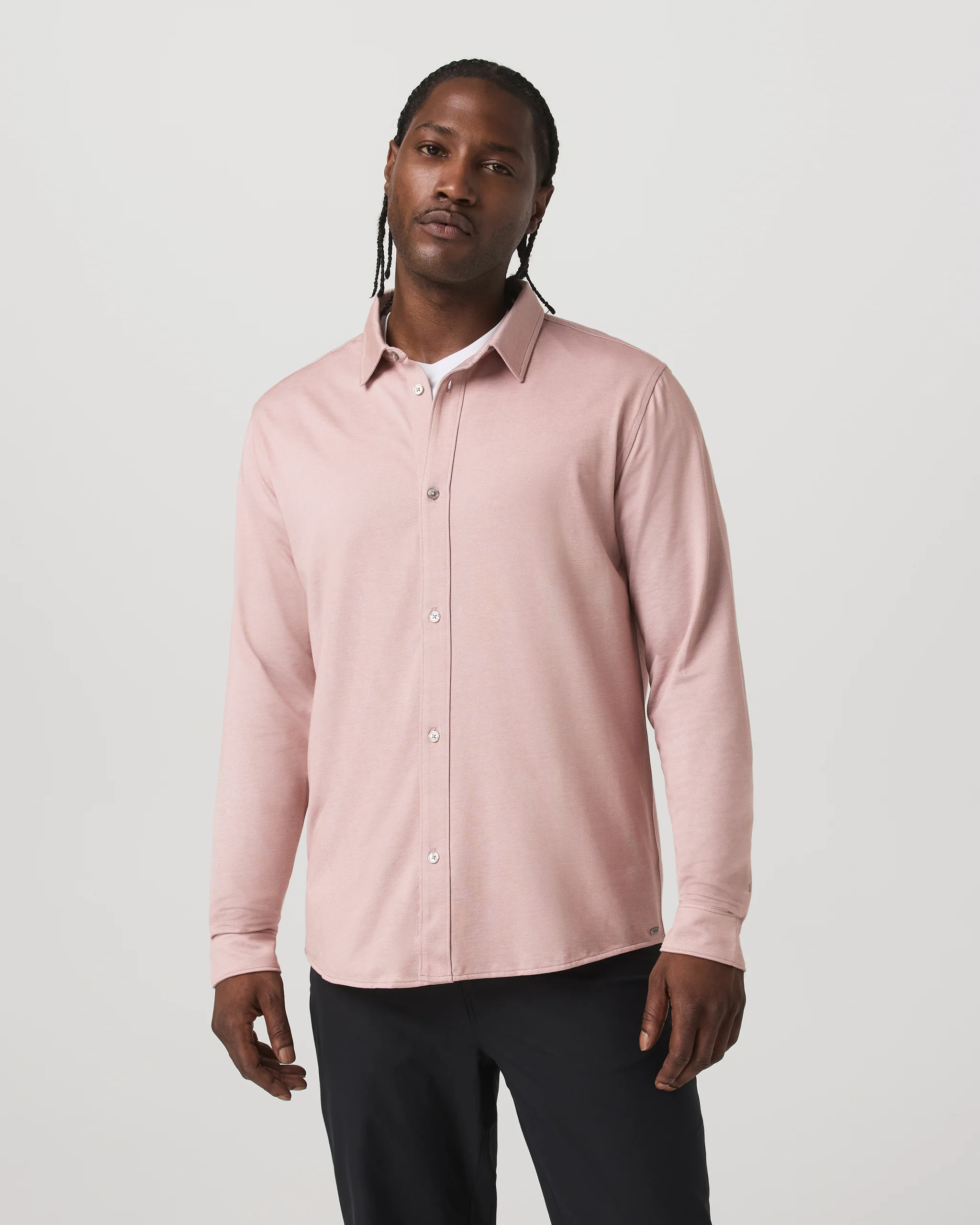 Long Sleeve Knit Oxford Button Down - Classic Fit - Vuori Warehouse Sale​