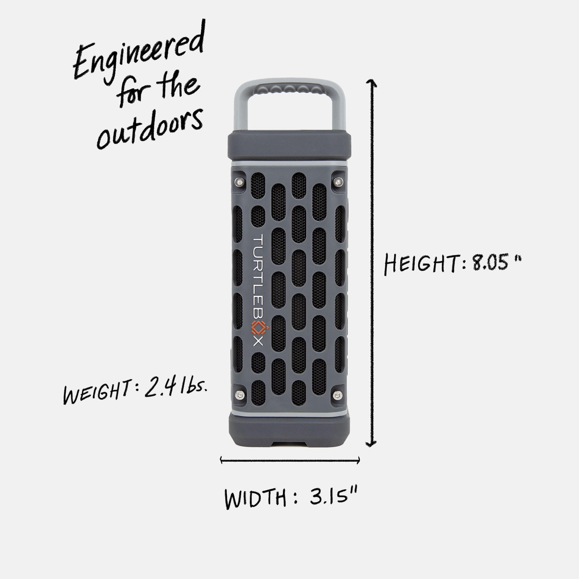 TURTLEBOX Ranger Outdoor Portable Bluetooth 5.4 Speaker