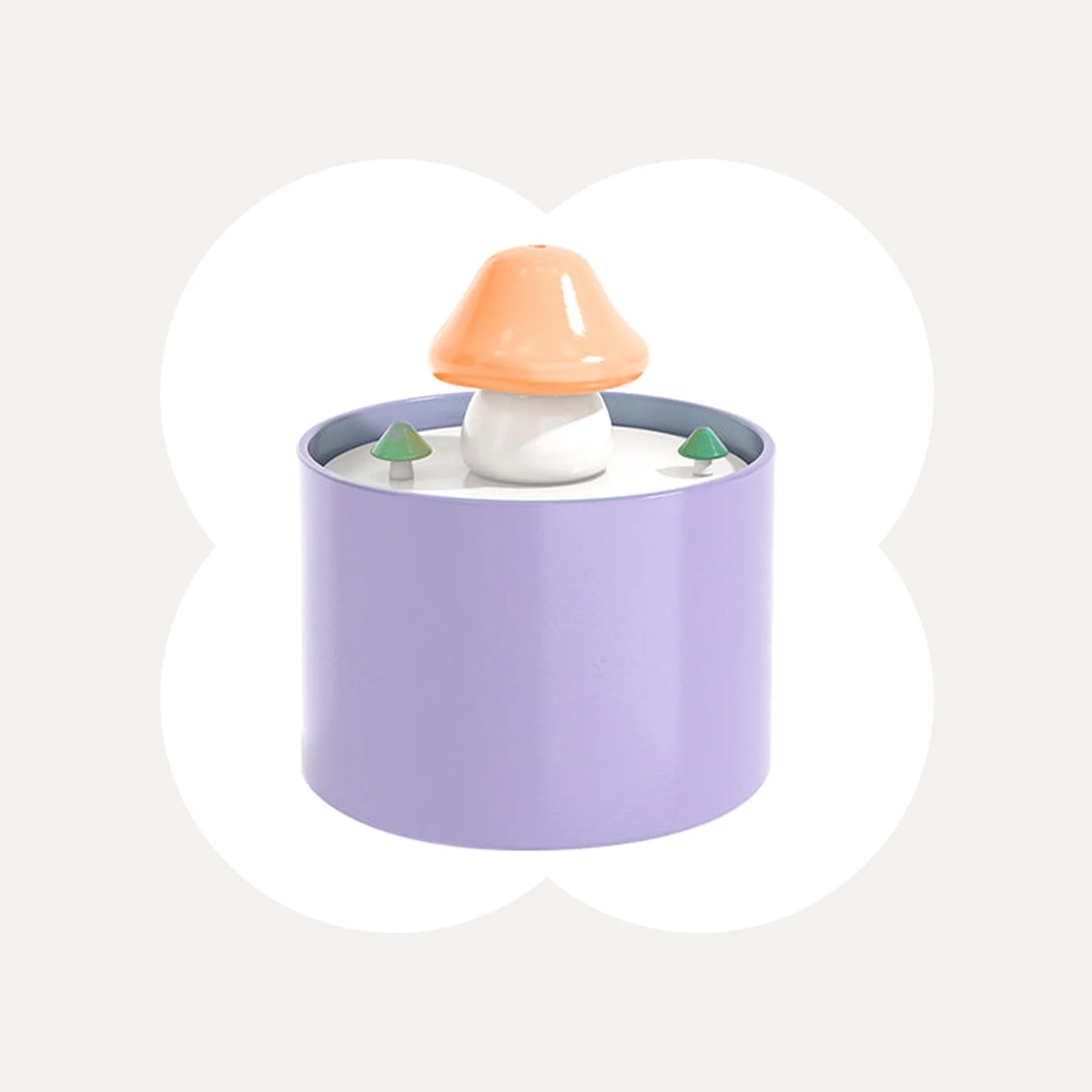 Mushroom Cat Water Fountain