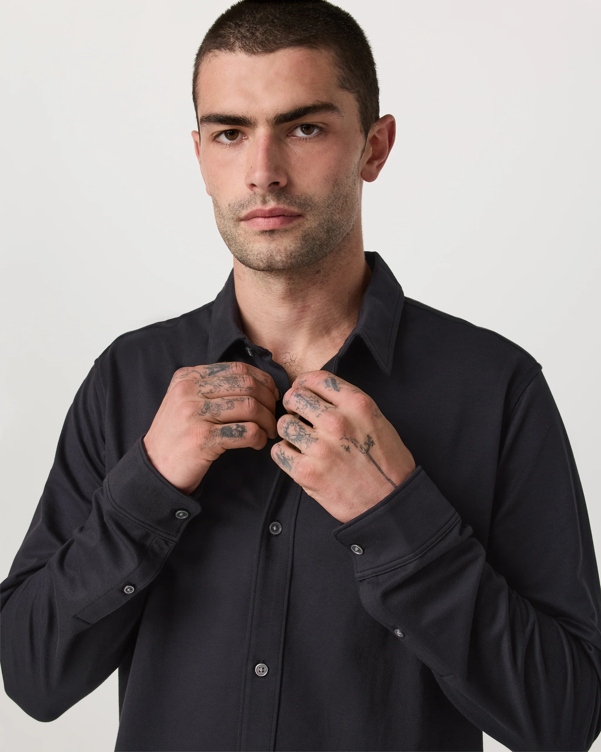 Long Sleeve Knit Oxford Button Down - Classic Fit - Vuori Warehouse Sale​
