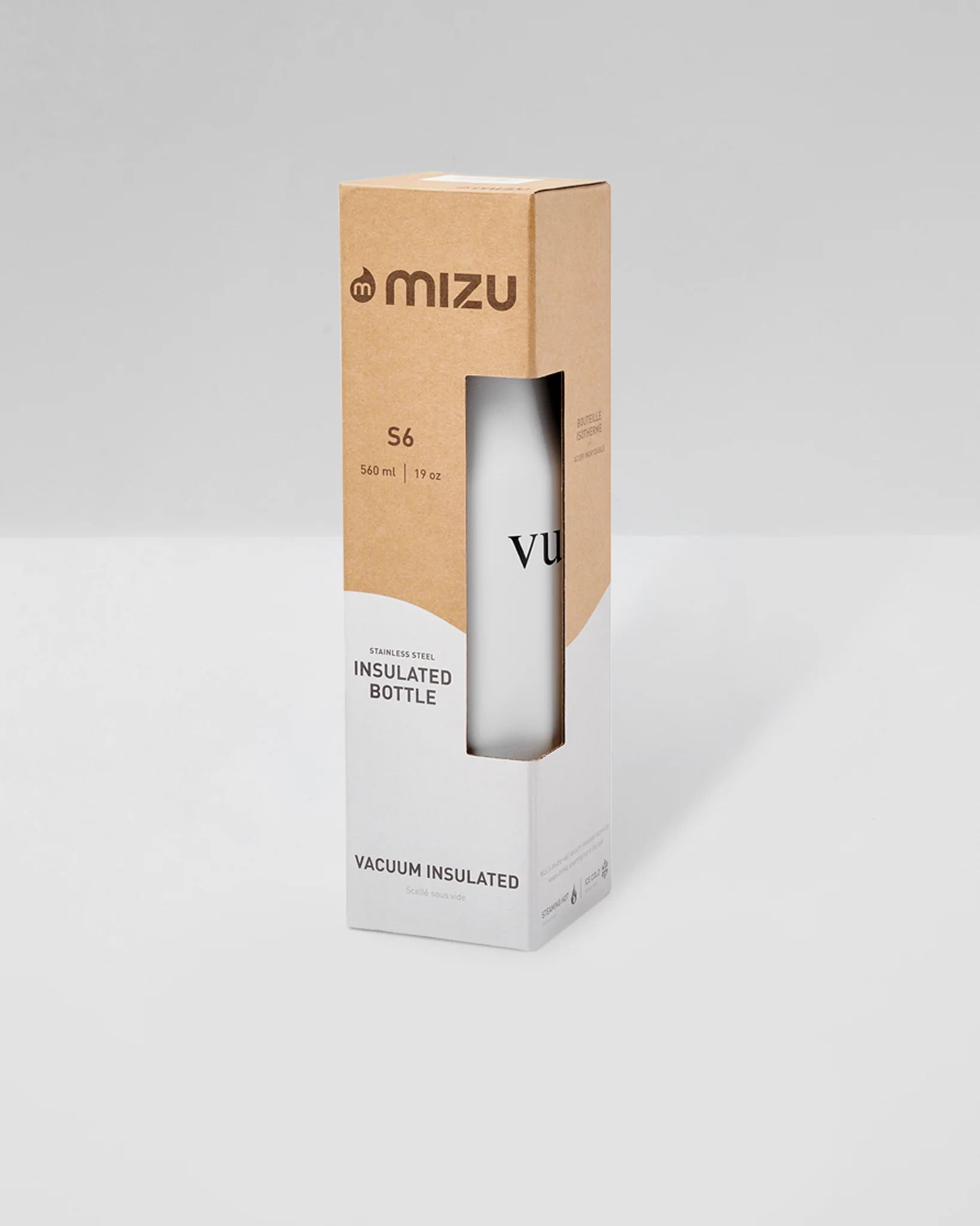 S6 Wordmark Mizu Water Bottle - Vuori Warehouse Sale​