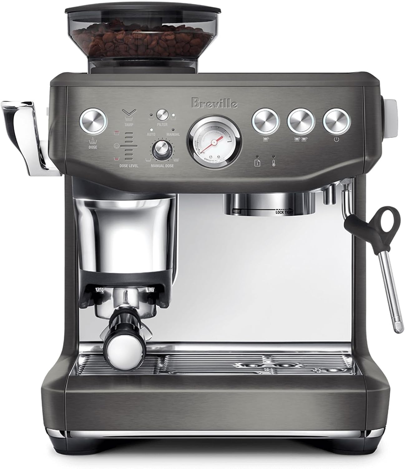 BREVILLE Barista Express Impress Espresso Machine - Steel