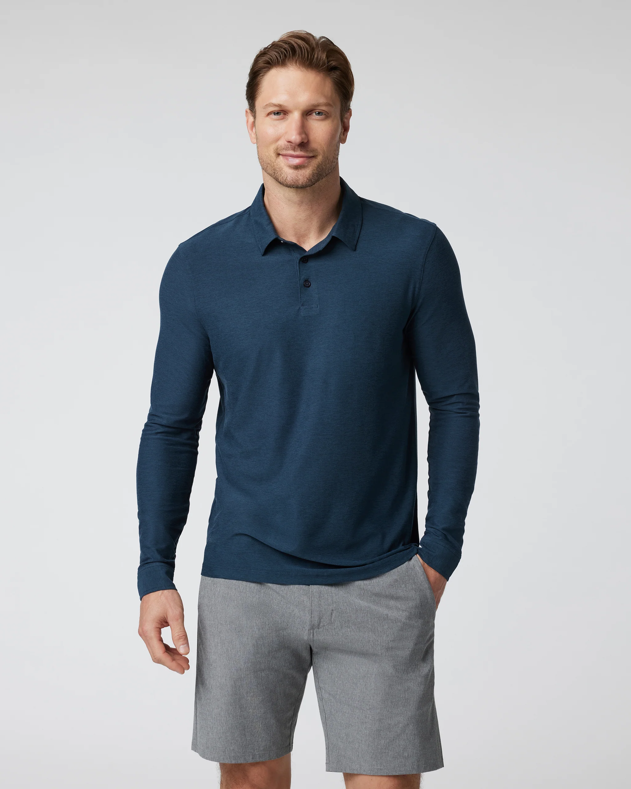 Long Sleeve Strato Tech Polo - Vuori Warehouse Sale​