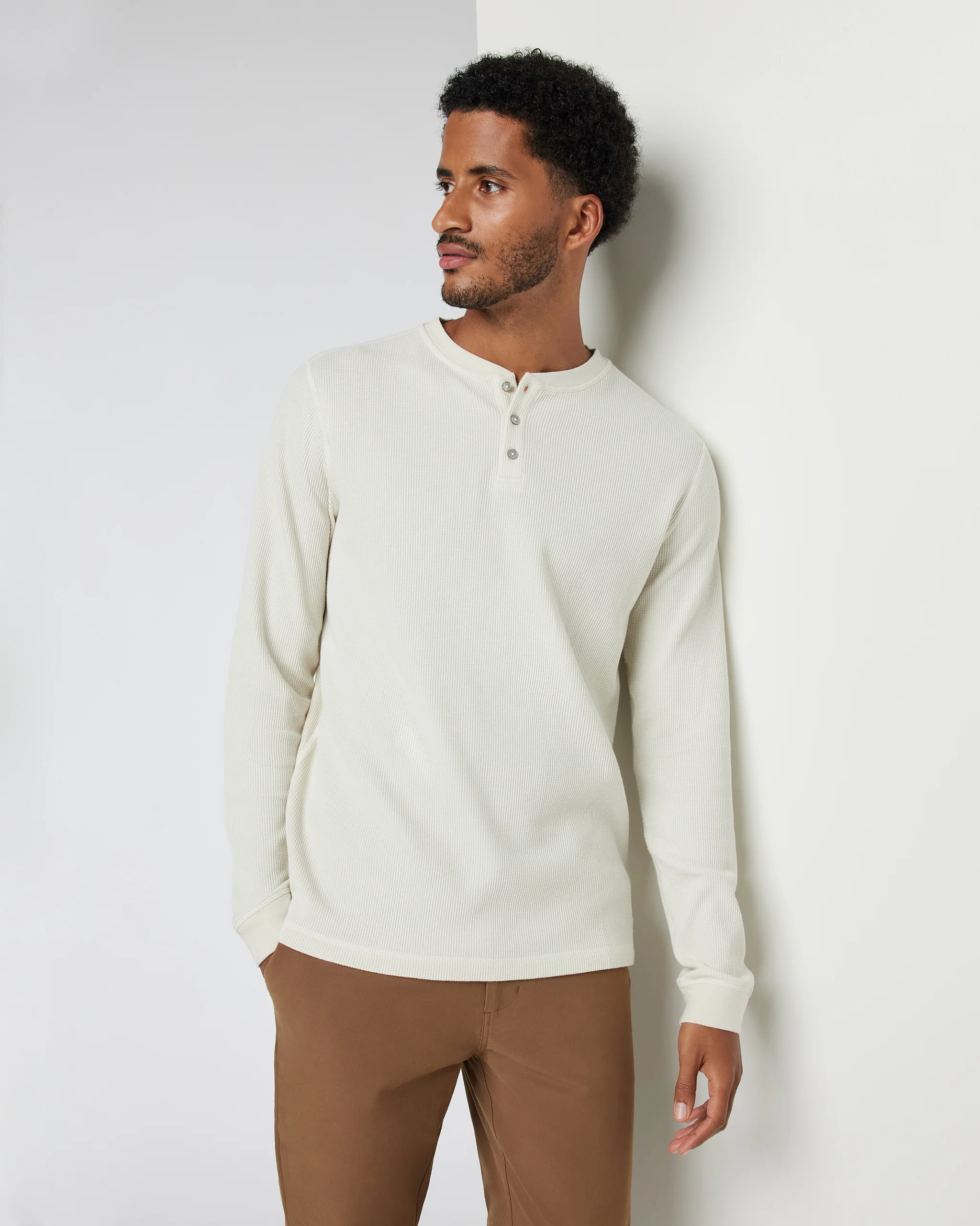 Waffle Henley - Vuori Warehouse Sale​
