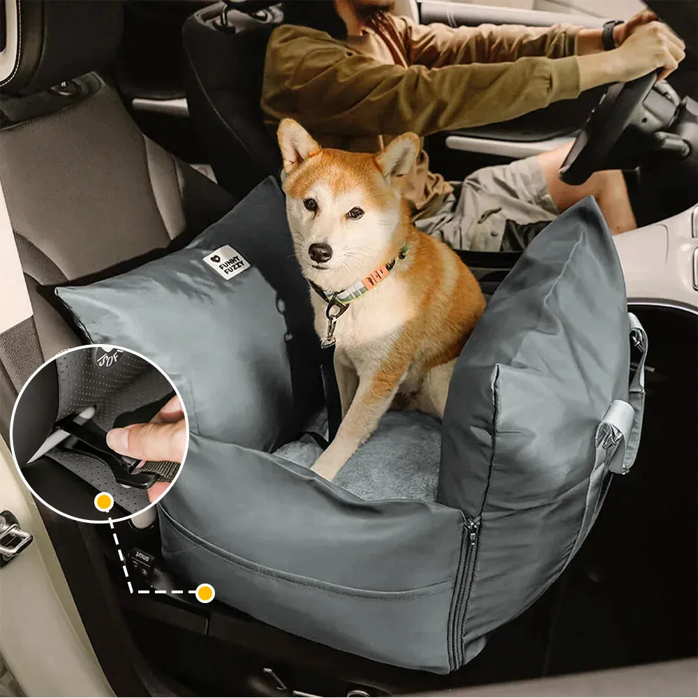 Waterproof ISOFIX Dog Car Seat Bed with LATCH System - First Class