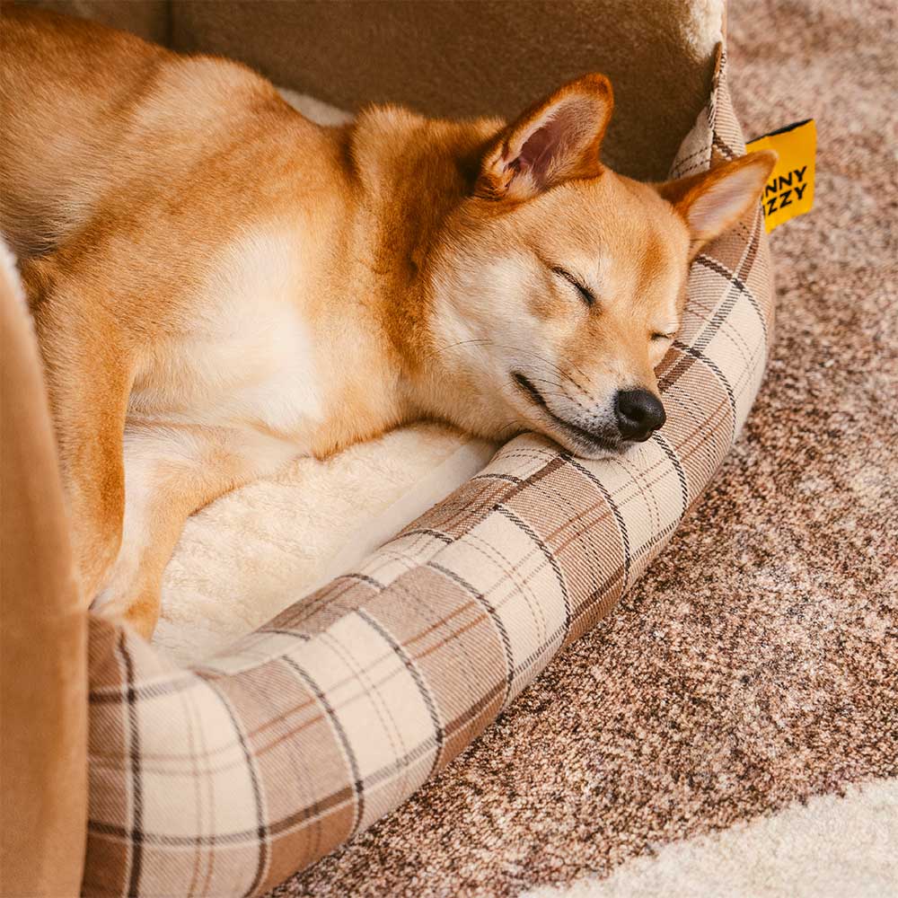Classical Plaid House Orthopedic Dog Bed - Retreat Cabin