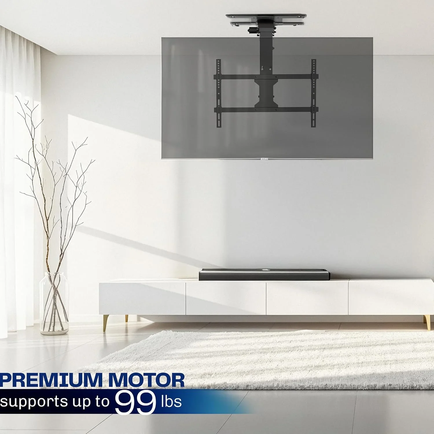 VIVO Electric Ceiling TV Mount, 37 70