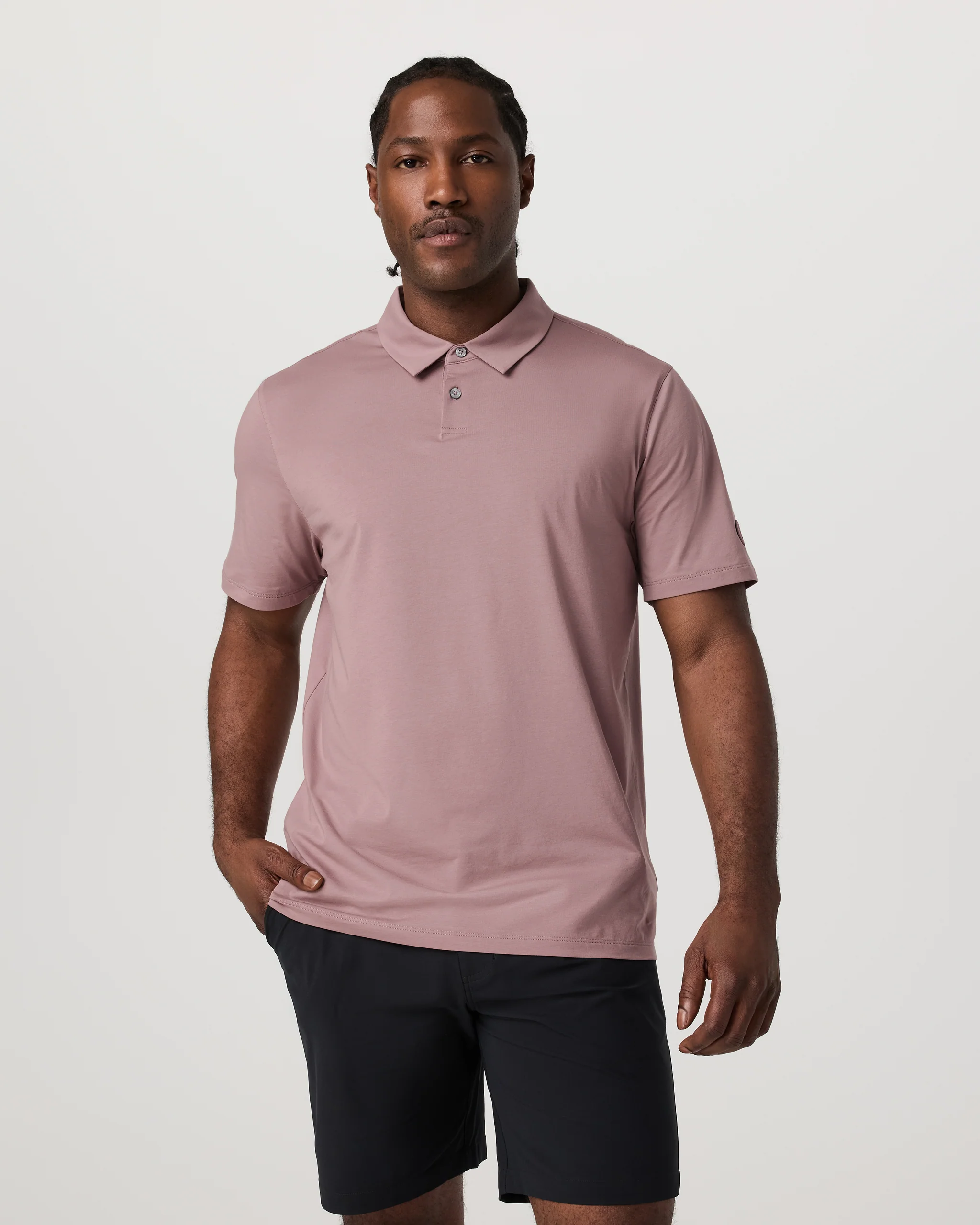 Short Sleeve Feather Polo - Vuori Warehouse Sale​