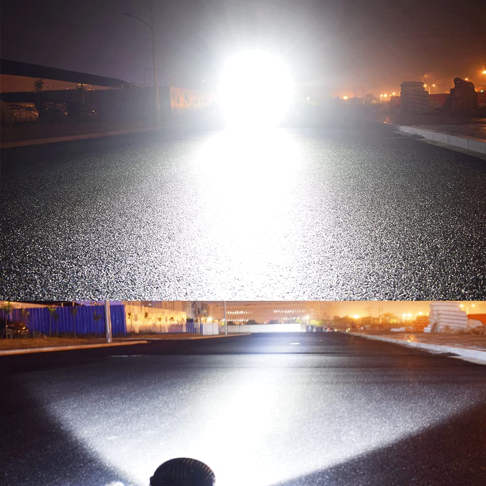 5 inch 140W DHF10 LED Fog lights 28000LM floodlights and spotlights Round off-road LED pod assist lights strip driving bumpers, trucks, ATV cars, motorcycles, boats, jeeps white