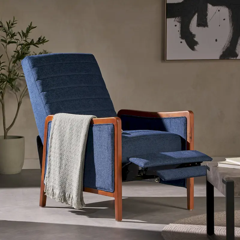 Anaura Channel-Stitched Pushback Recliner from Christopher Knight Home