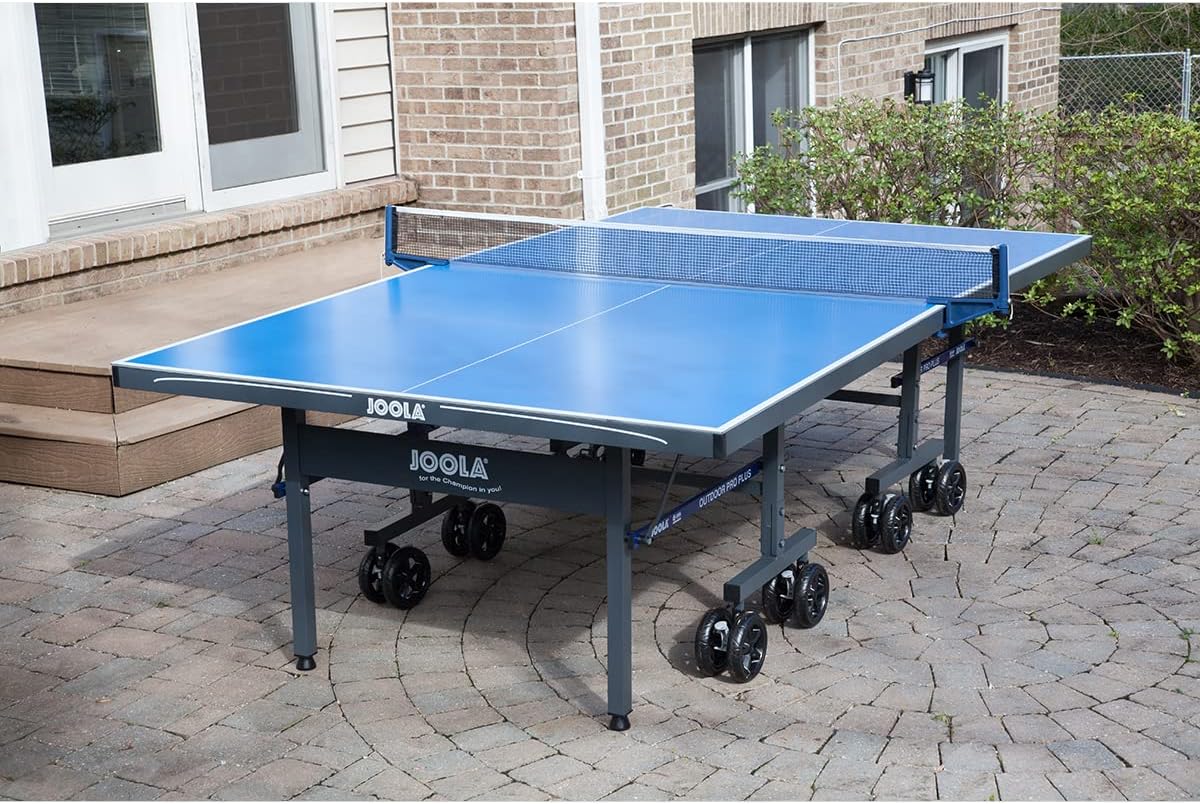 JOOLA Nova Outdoor Ping Pong Table with Waterproof Net