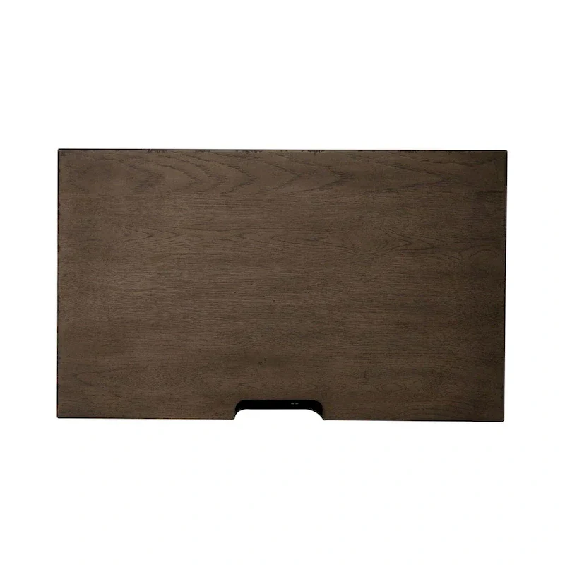 Americana Farmhouse Dusty Taupe Nightstand with 2 Drawers and Charging Station