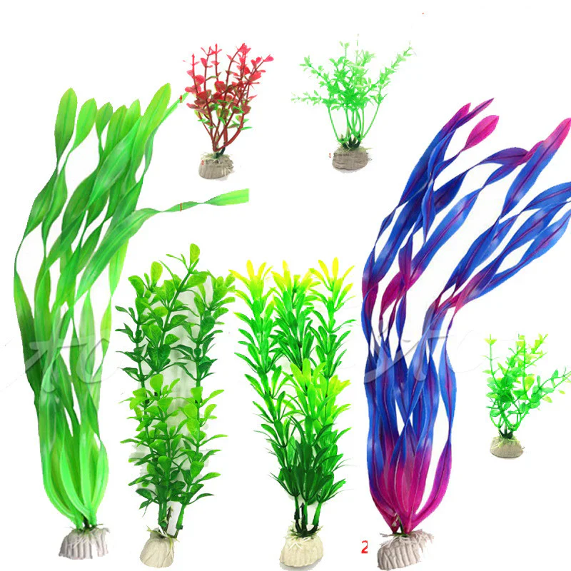 Aquarium Decoration Artificial Water Plants Set – Fish Tank