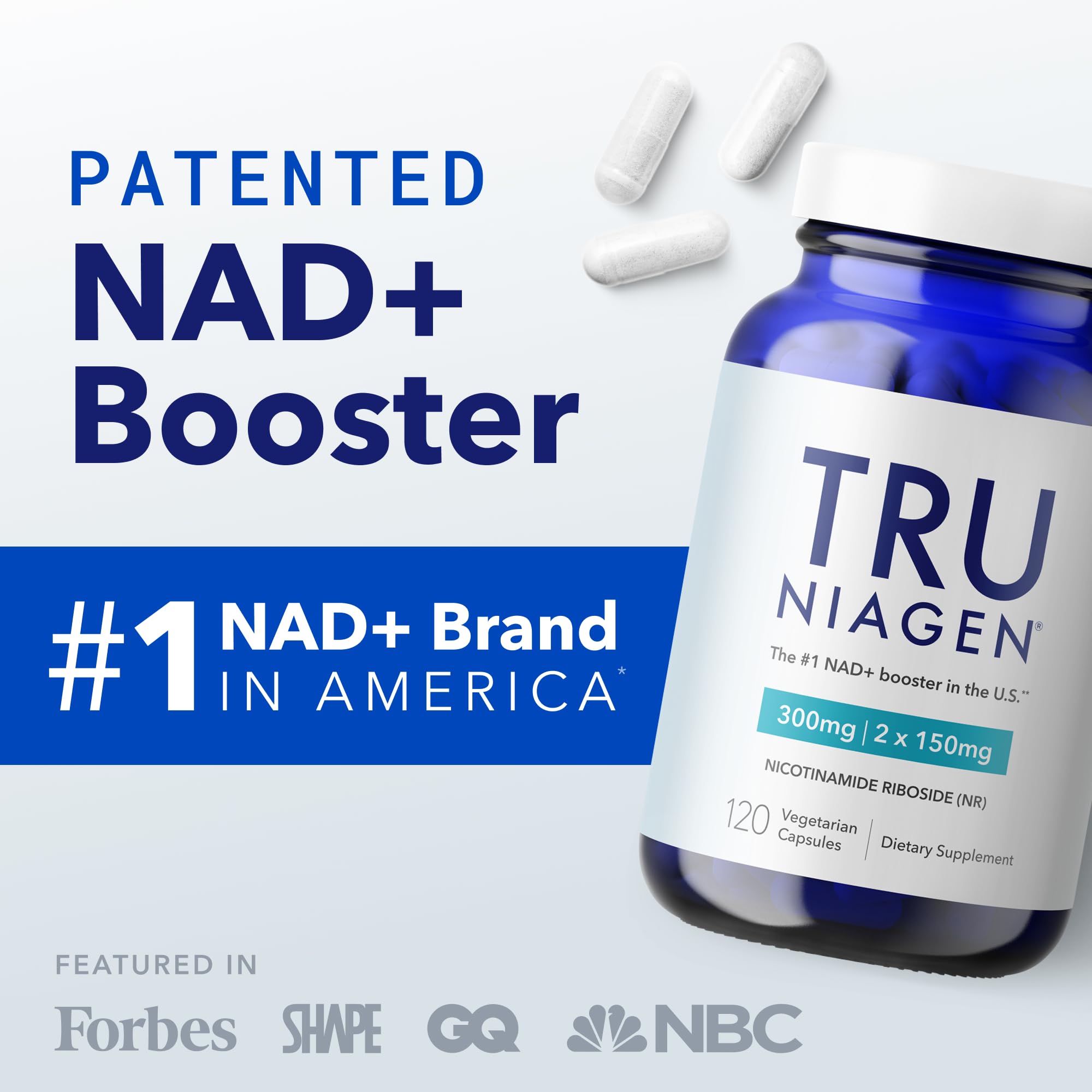 TRU NIAGEN NAD+ Supplement 60 Servings | Nicotinamide Riboside