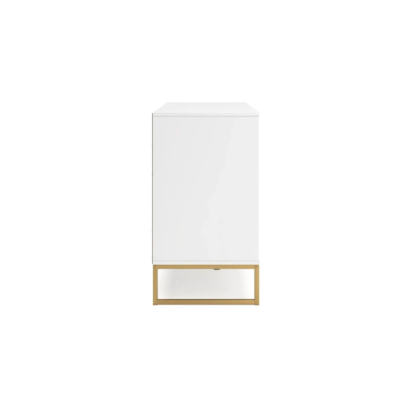 Signature Design by Ashley Socalle White and Gold Dresser