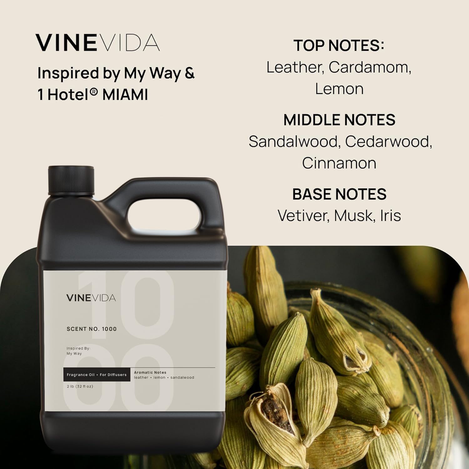 VINEVIDA Scent № 1000 My Way Diffuser Oil - 32 Fl Oz