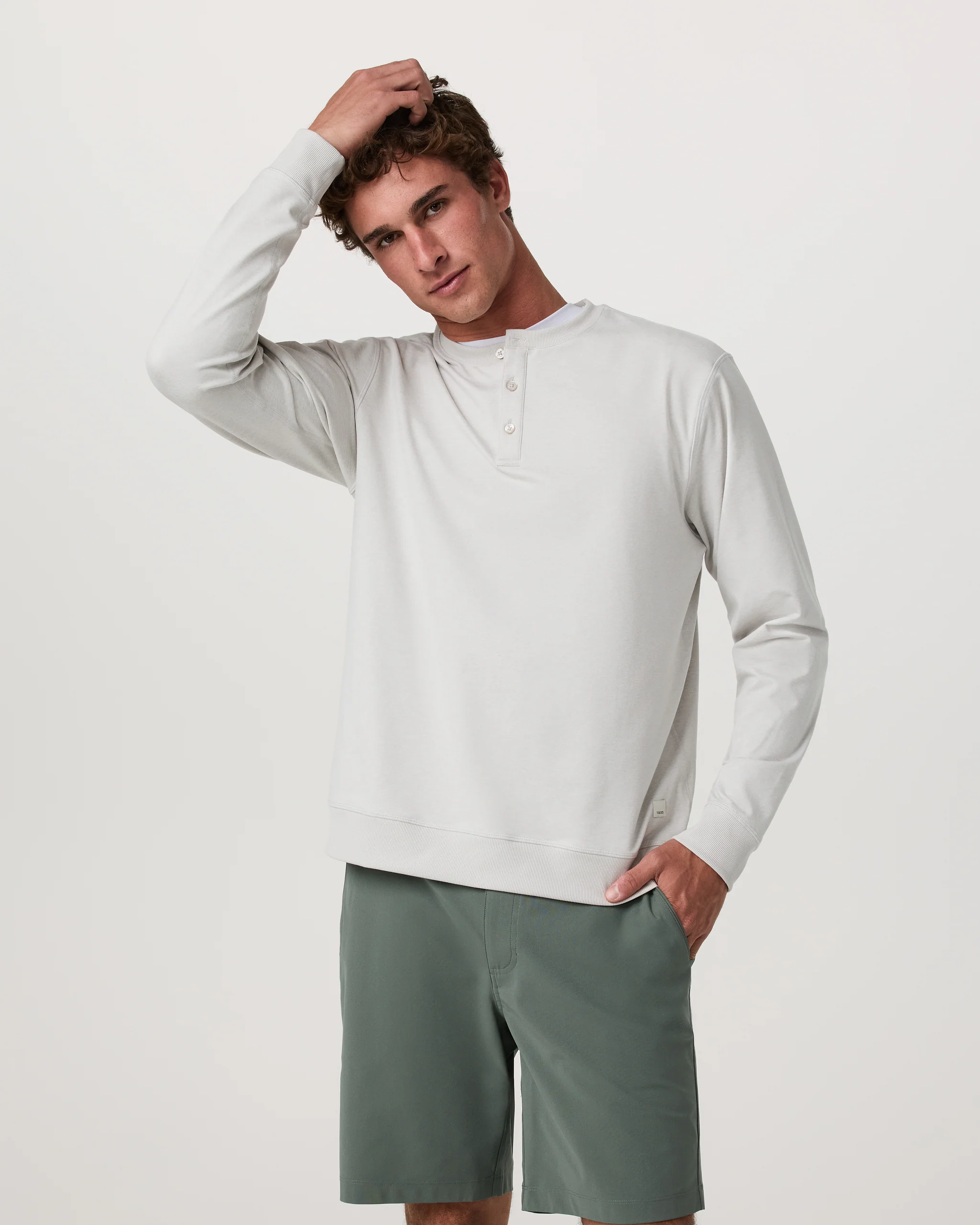 Long Sleeve Coronado Henley - Relaxed Fit - Vuori Warehouse Sale​