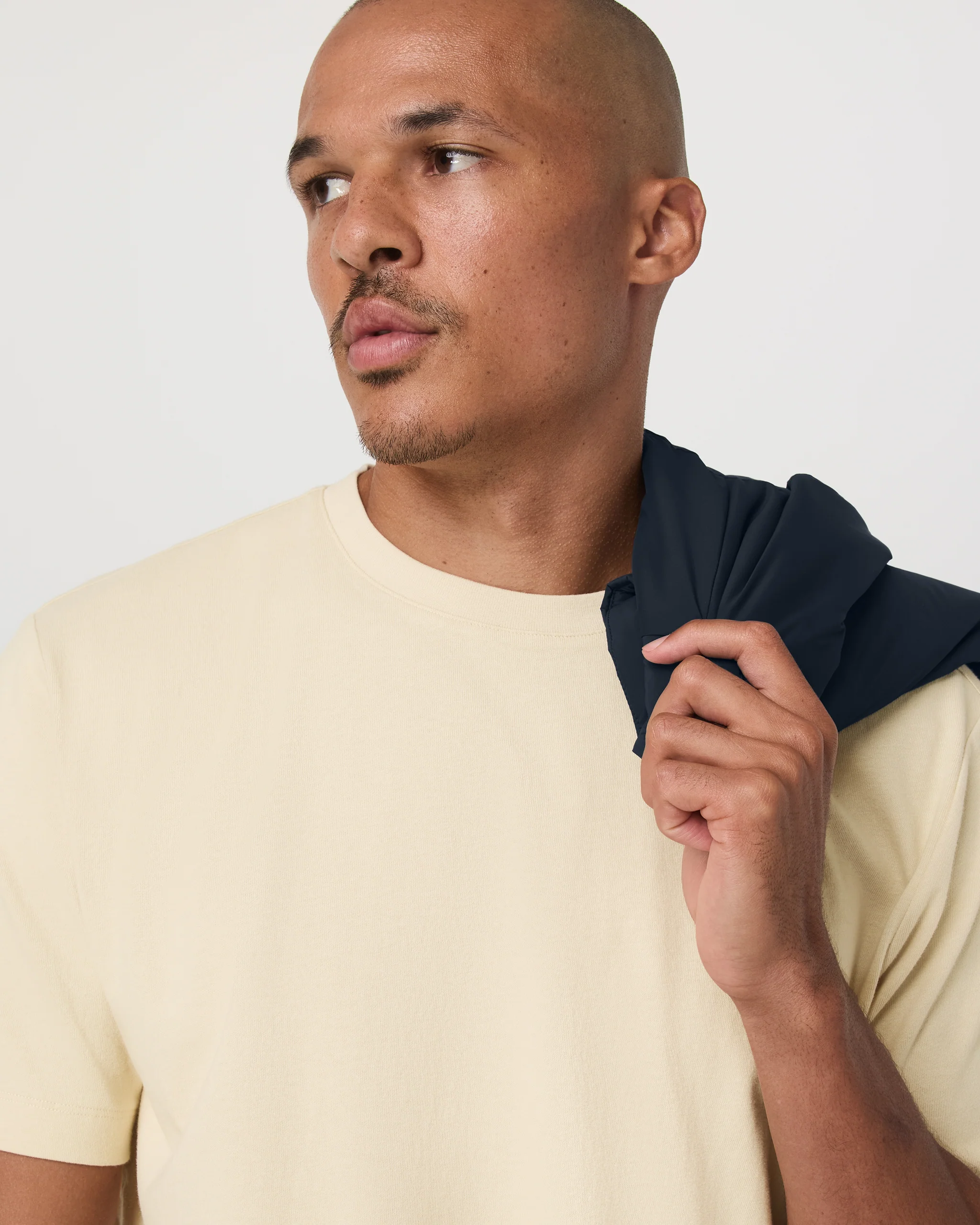 Short Sleeve Vuori Heavyweight Cotton Tee - Relaxed Fit - Vuori Warehouse Sale​