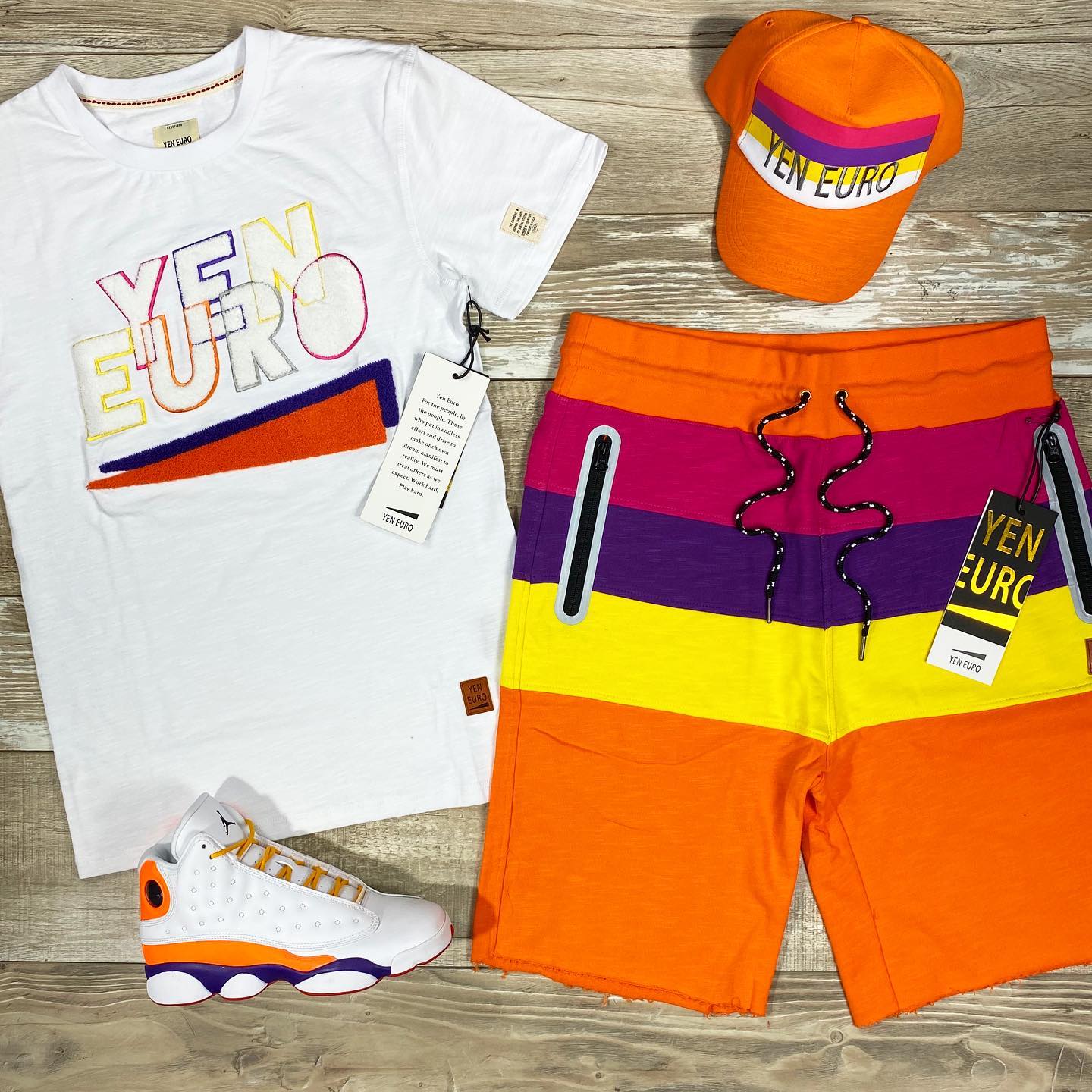 Suitmens Men's YEN EURO Short Sleeve T-Shirt Set  038
