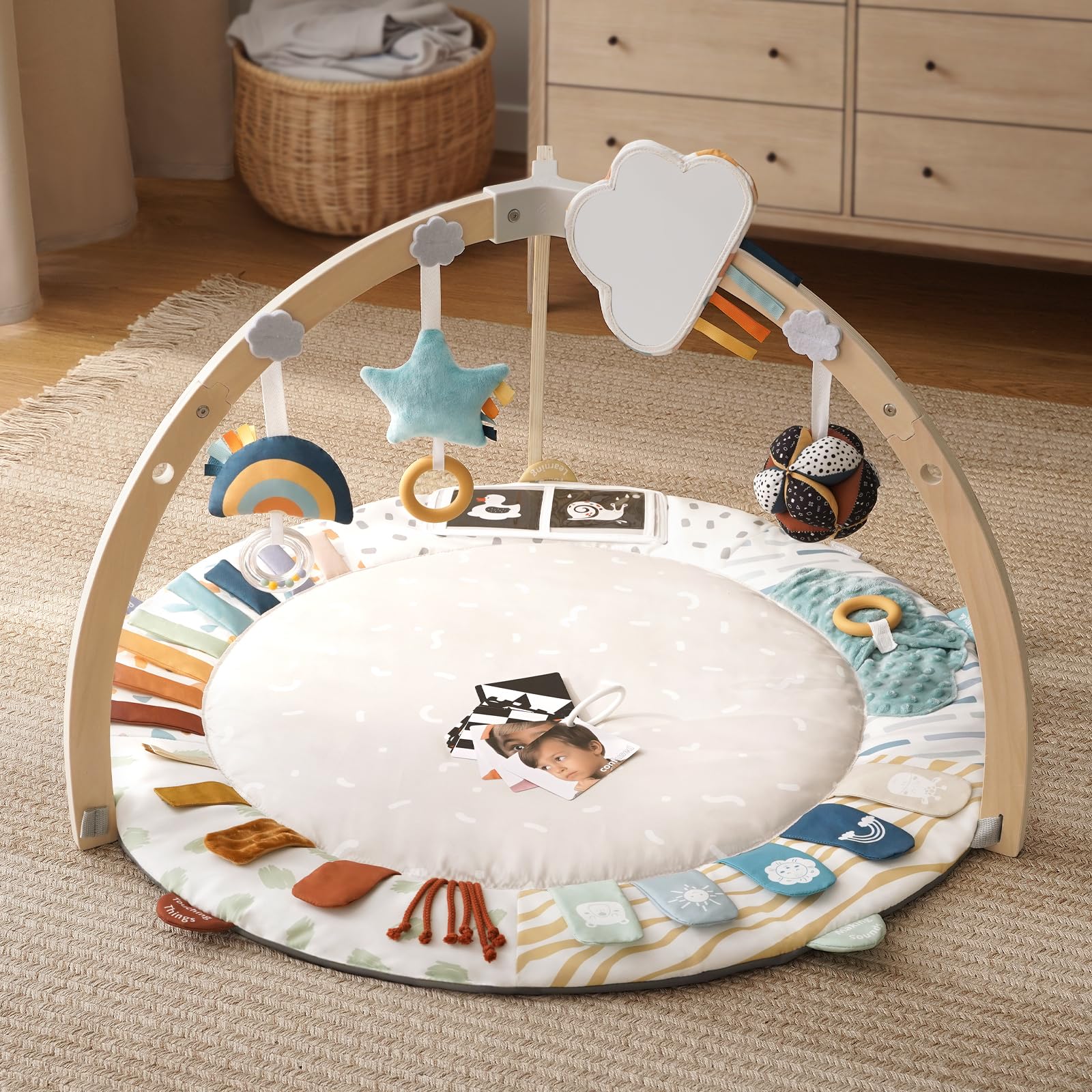 Blissful Diary Baby Play Gym & Activity Mat, 5 Developmental Zones