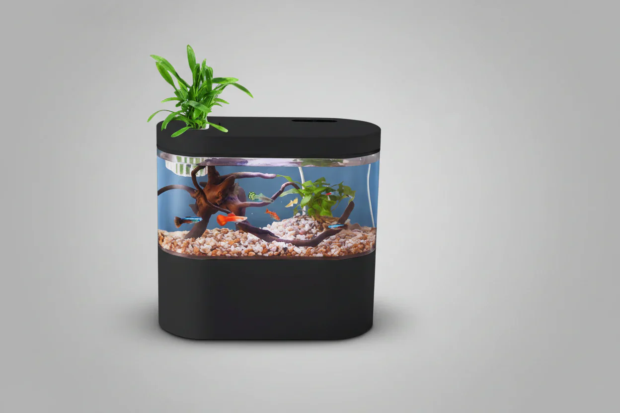 Desktop Mini Aquarium Self-Circulating Fish Tank