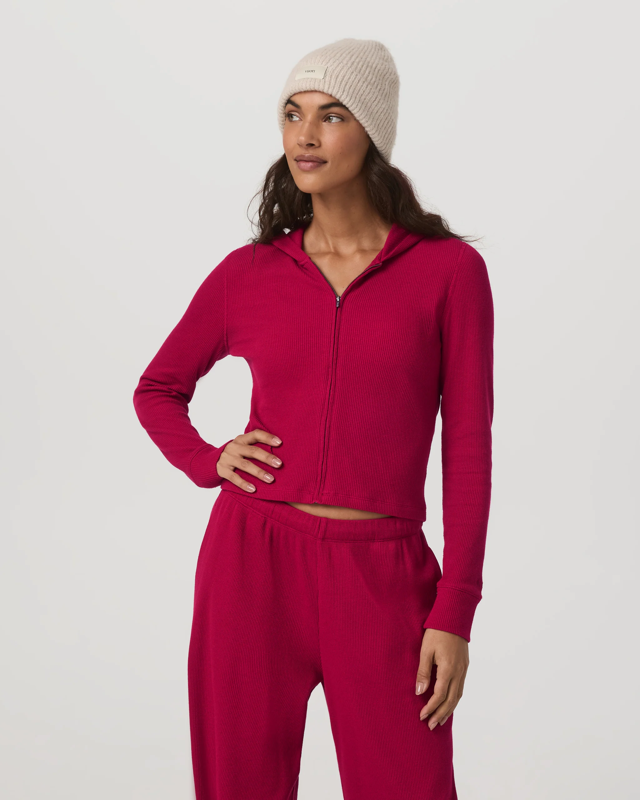 Waffle Full Zip Hoodie - Vuori Warehouse Sale​