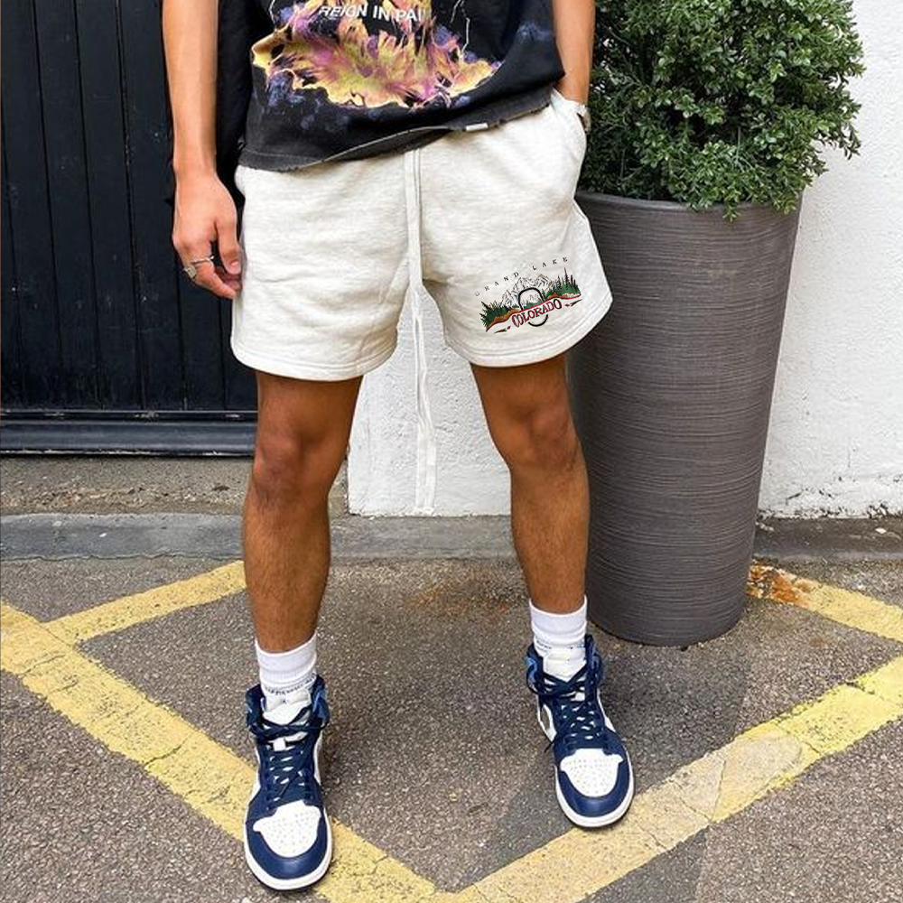 Men's Vintage Colorado Print Lounge Shorts
