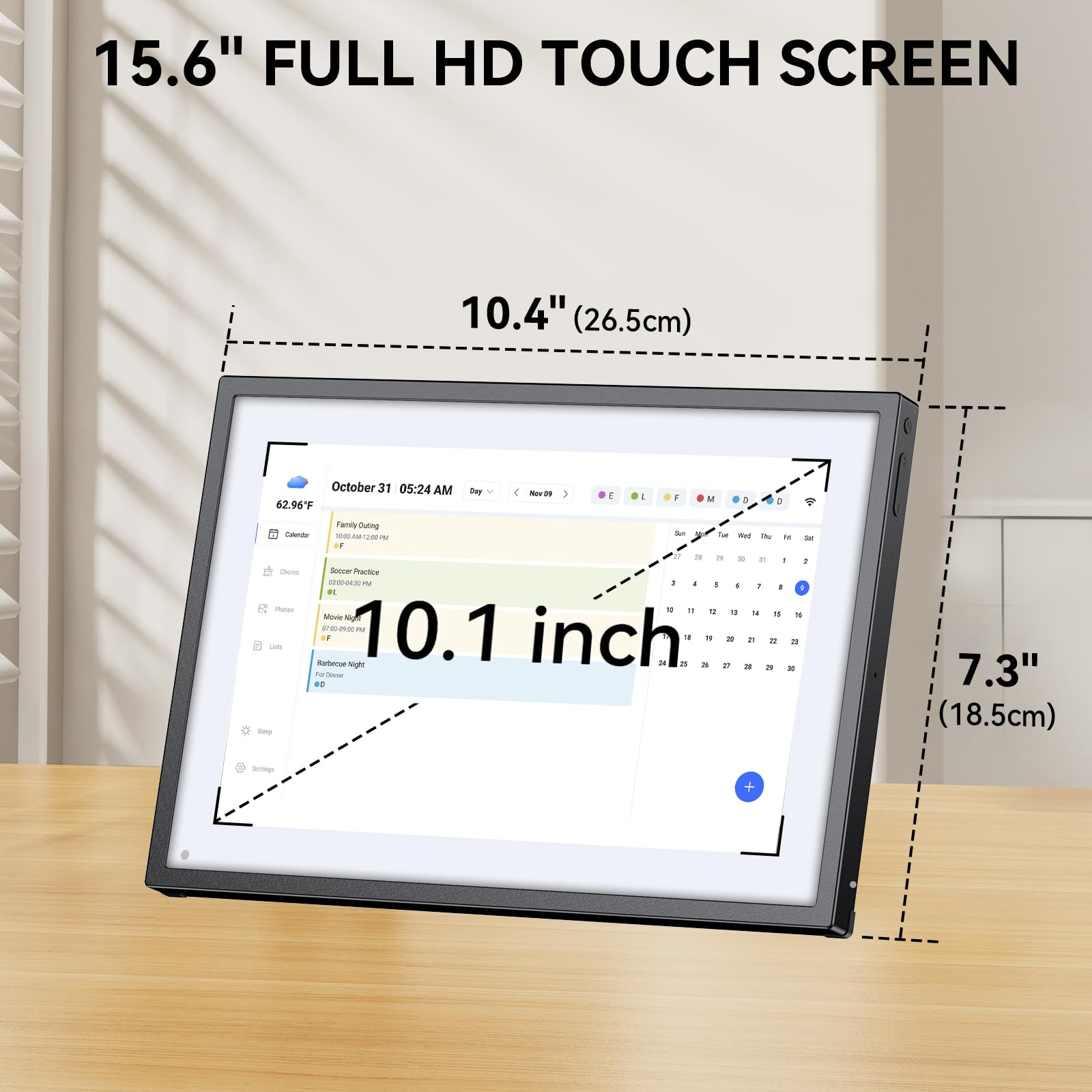 LOOFII 10.1 Inch Smart Digital Calendar Planner & Chore Chart