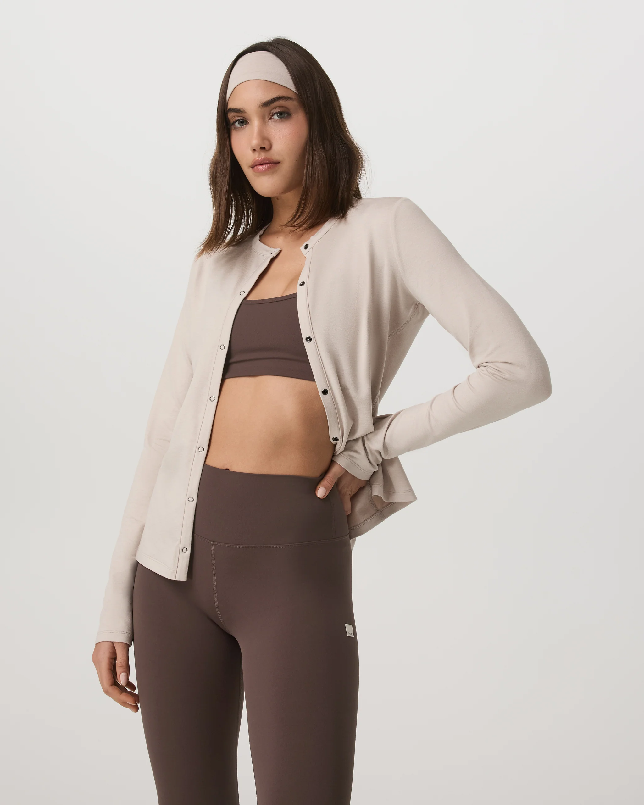 Long Sleeve Halo Snap Cardigan - Vuori Warehouse Sale​