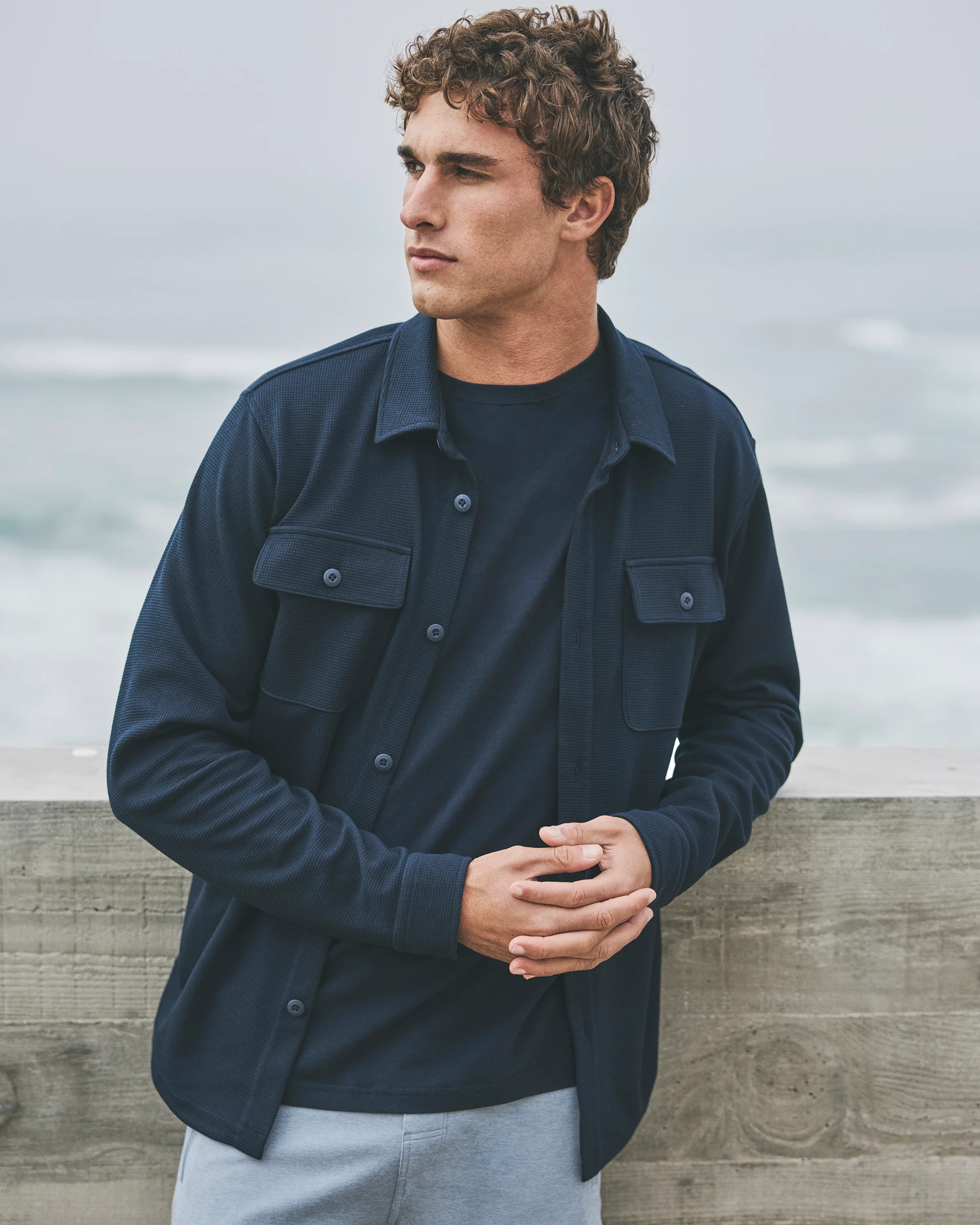 Waffle Shirt Jacket - Vuori Warehouse Sale​