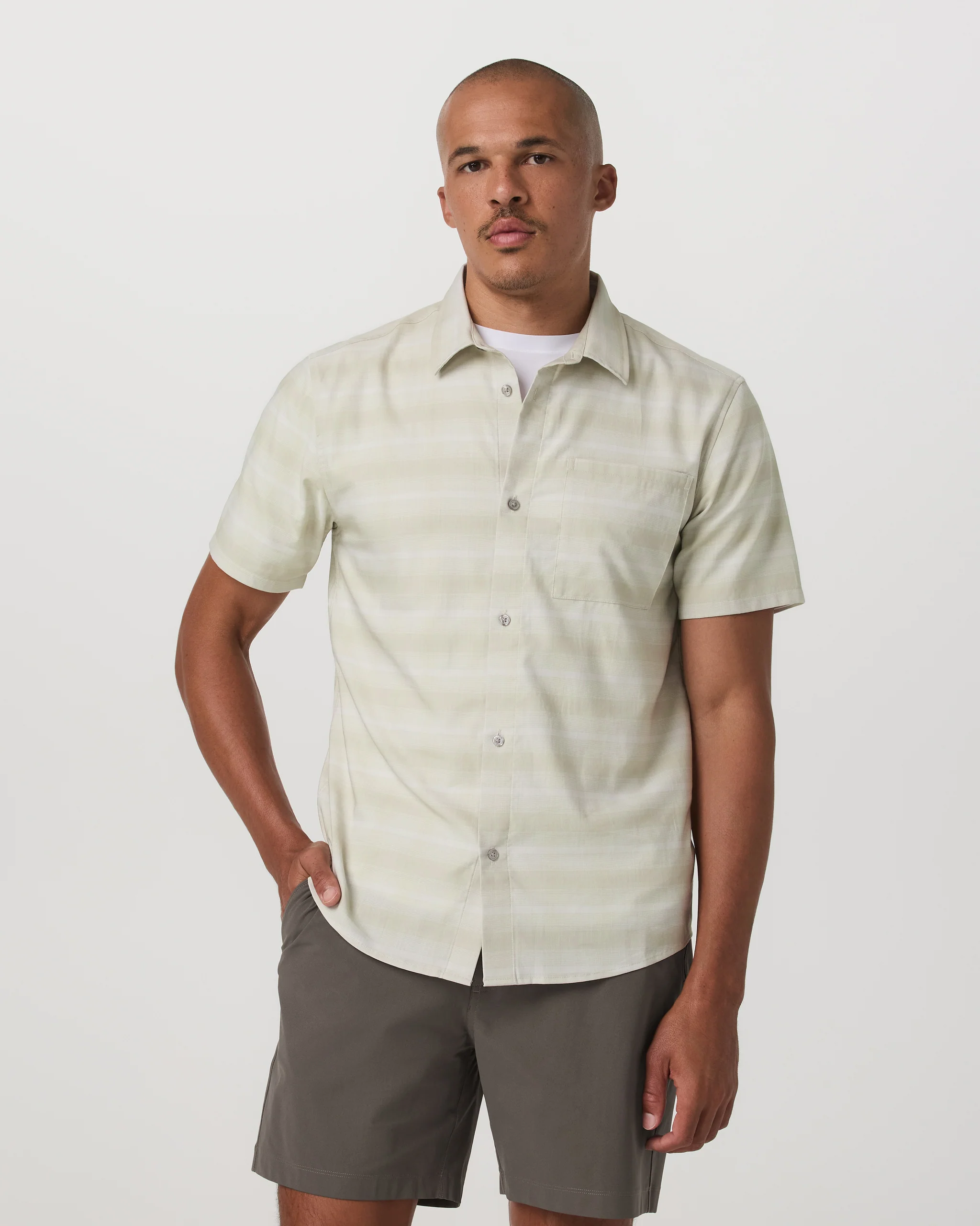 Short Sleeve Plaid Button Down Shirt - Vuori Warehouse Sale​