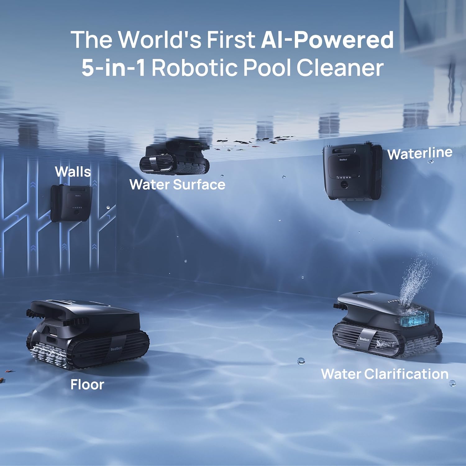 BEATBOT Aquasense 2 Ultra Cordless Robotic Pool Cleaner