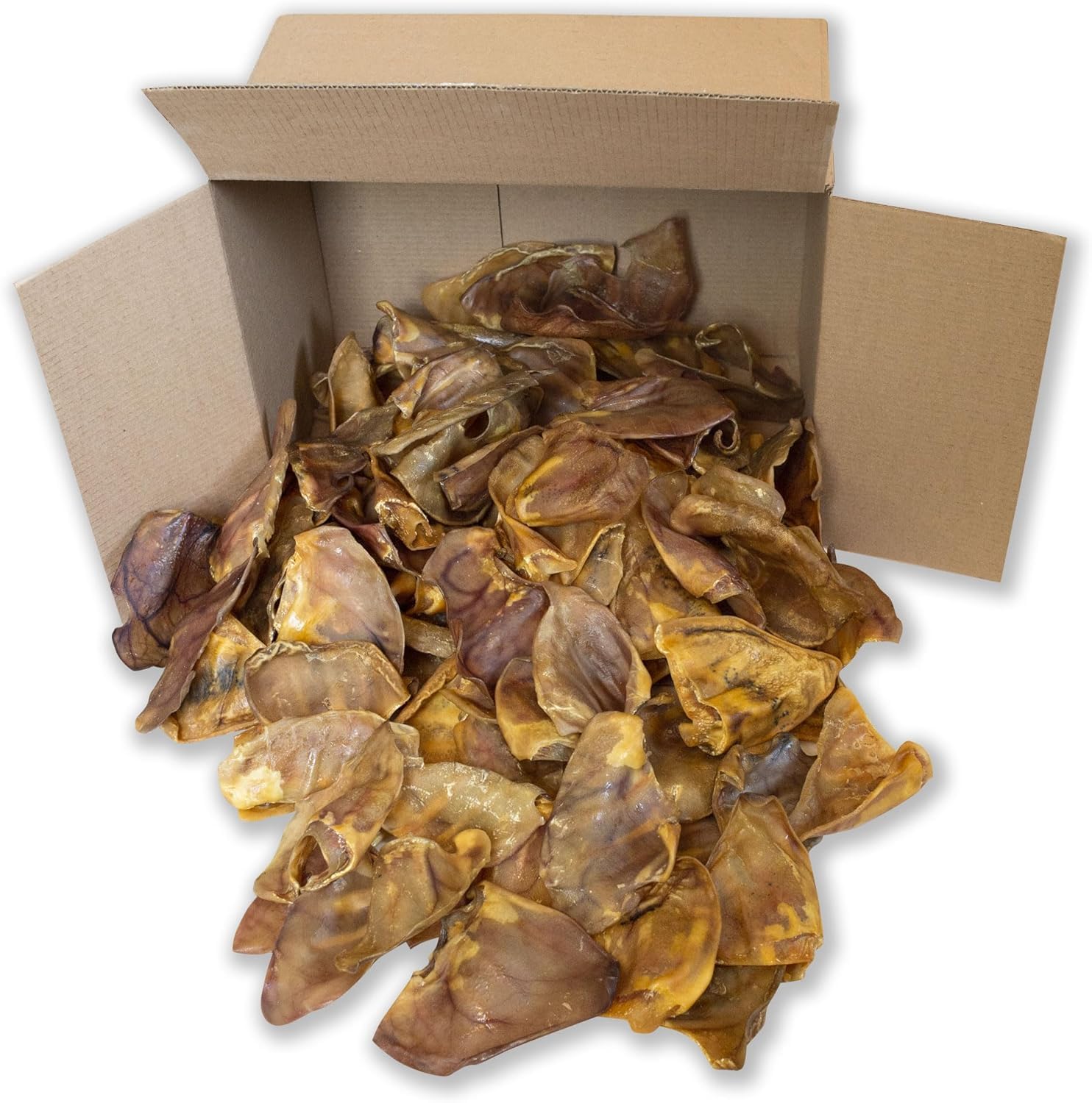 TOP DOG CHEWS Pig Ears for Dogs - 100 Pack, Thick, Single Ingredient
