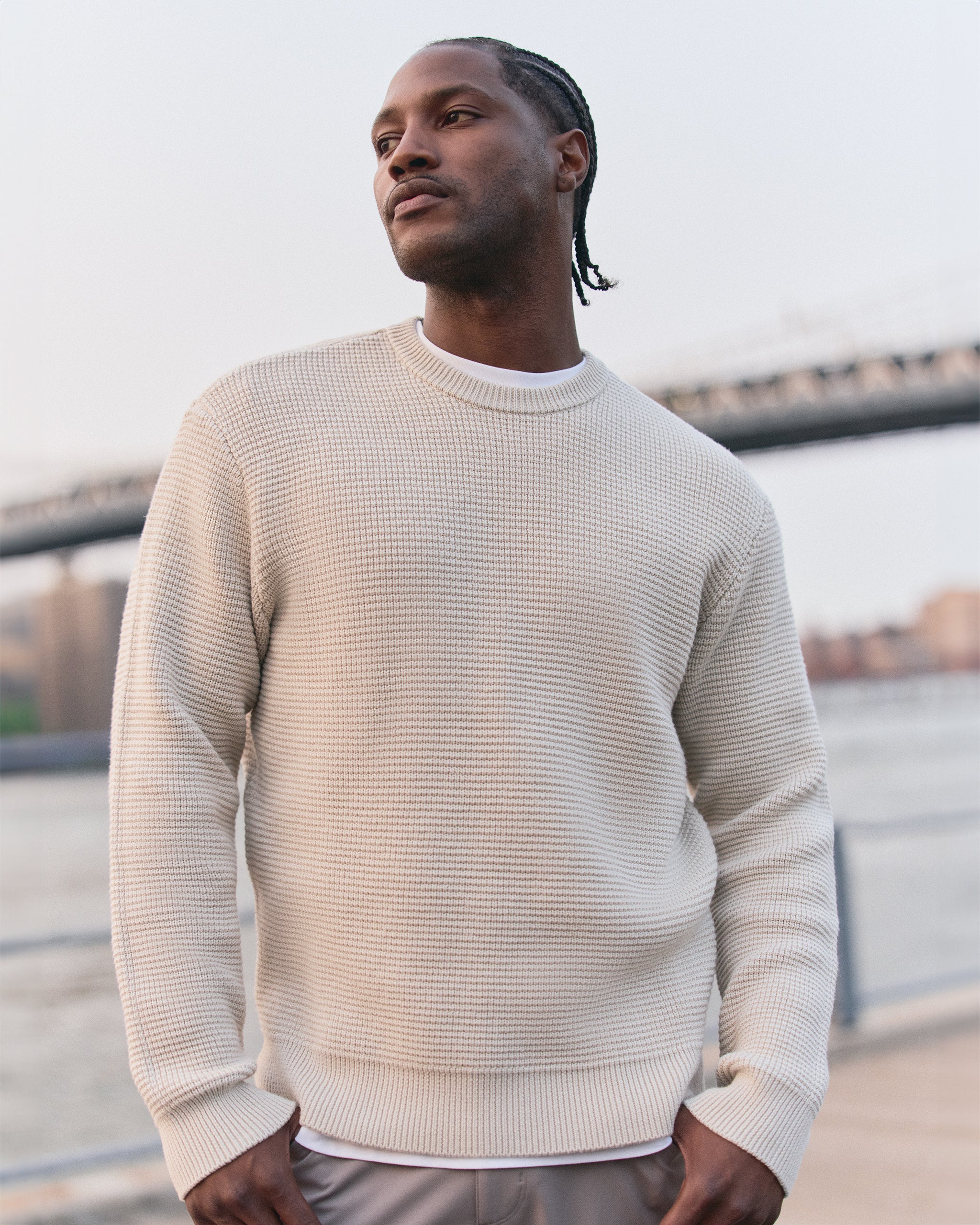 Denver Waffle Crew Sweater - Vuori Warehouse Sale​