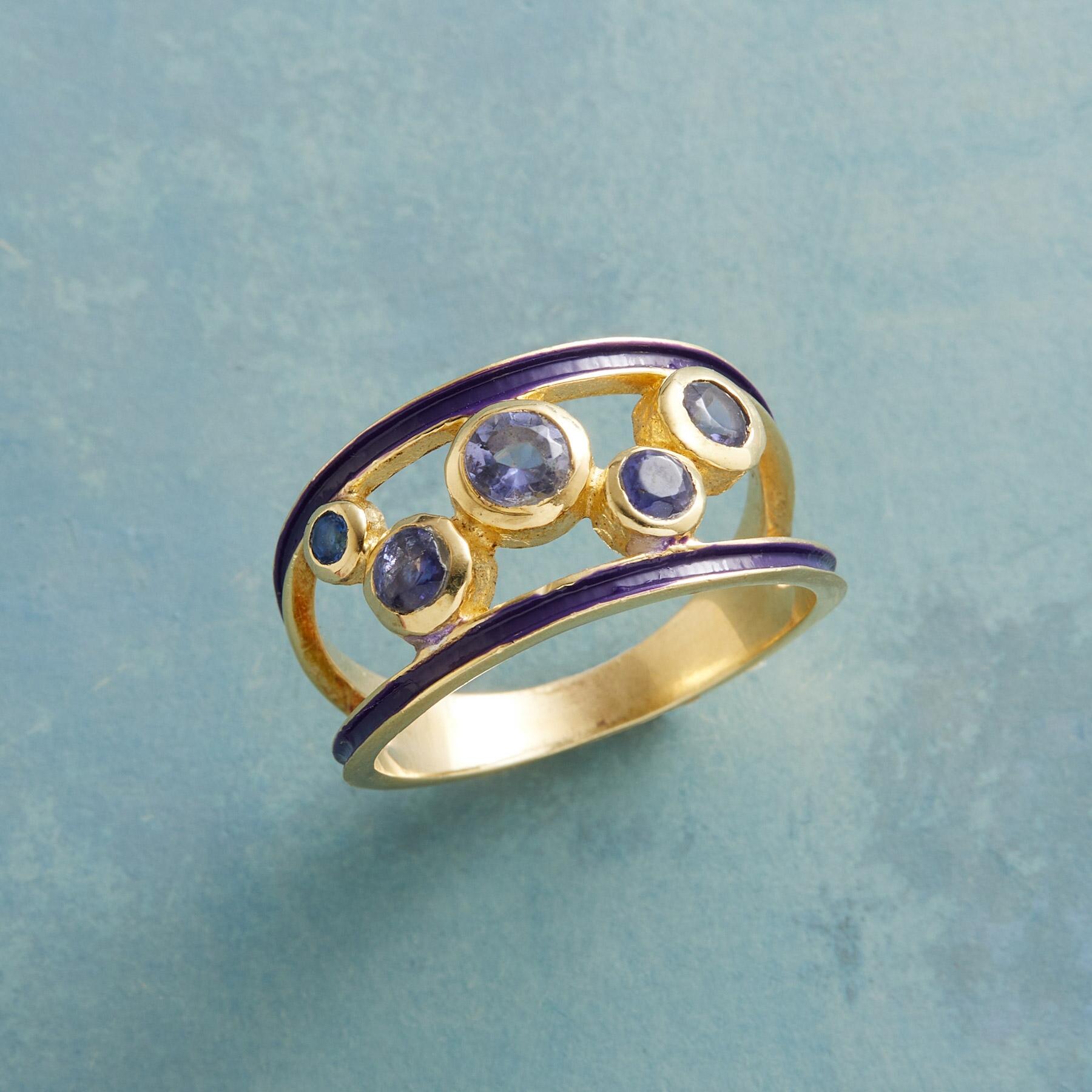 Iolite Quintet Ring