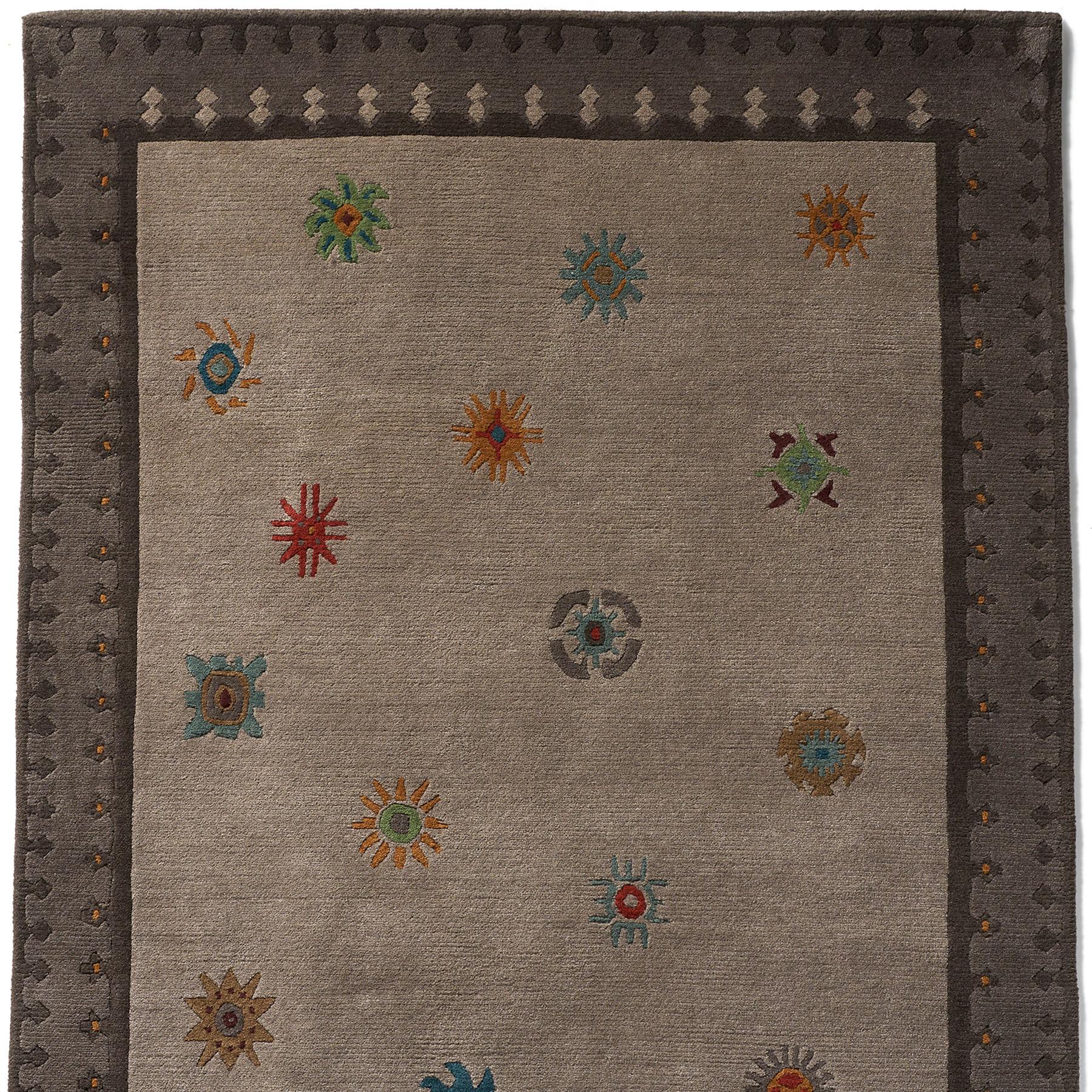 Tibetan Sun Hand-Knotted Rug