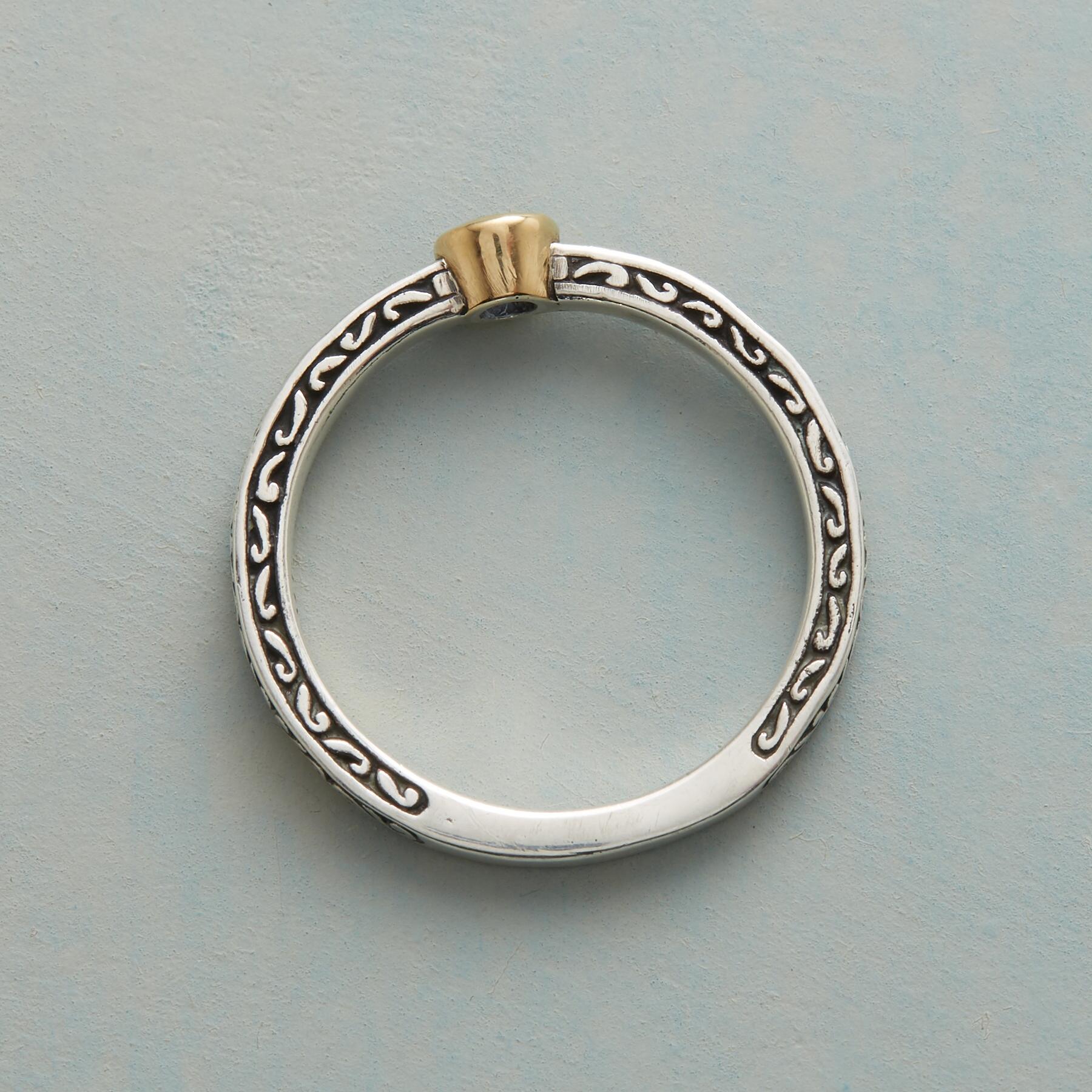 Sapphire Scroll Ring