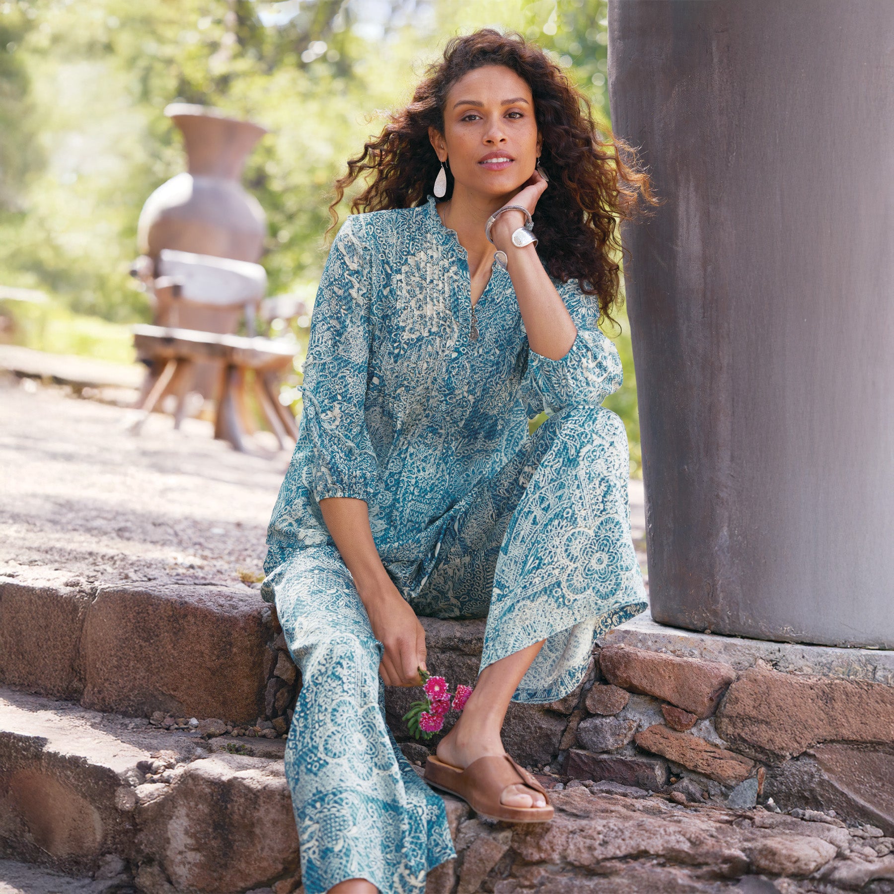 Zeeland Printed Blouse