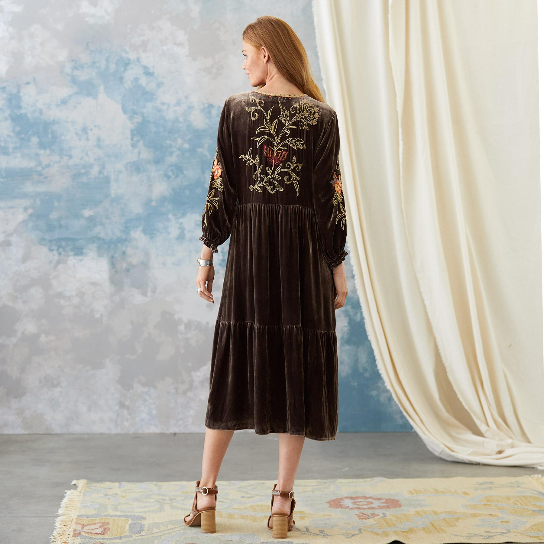Taline Velvet Dress, Petites
