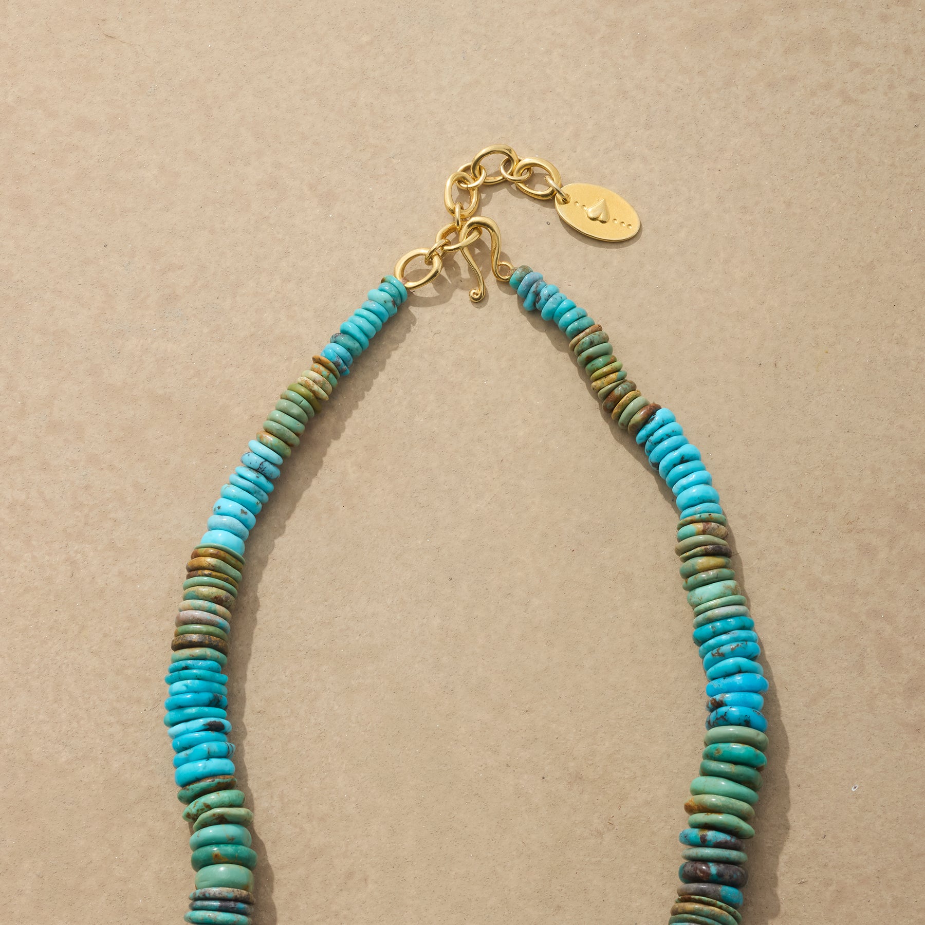 Turquoise Disk Necklace