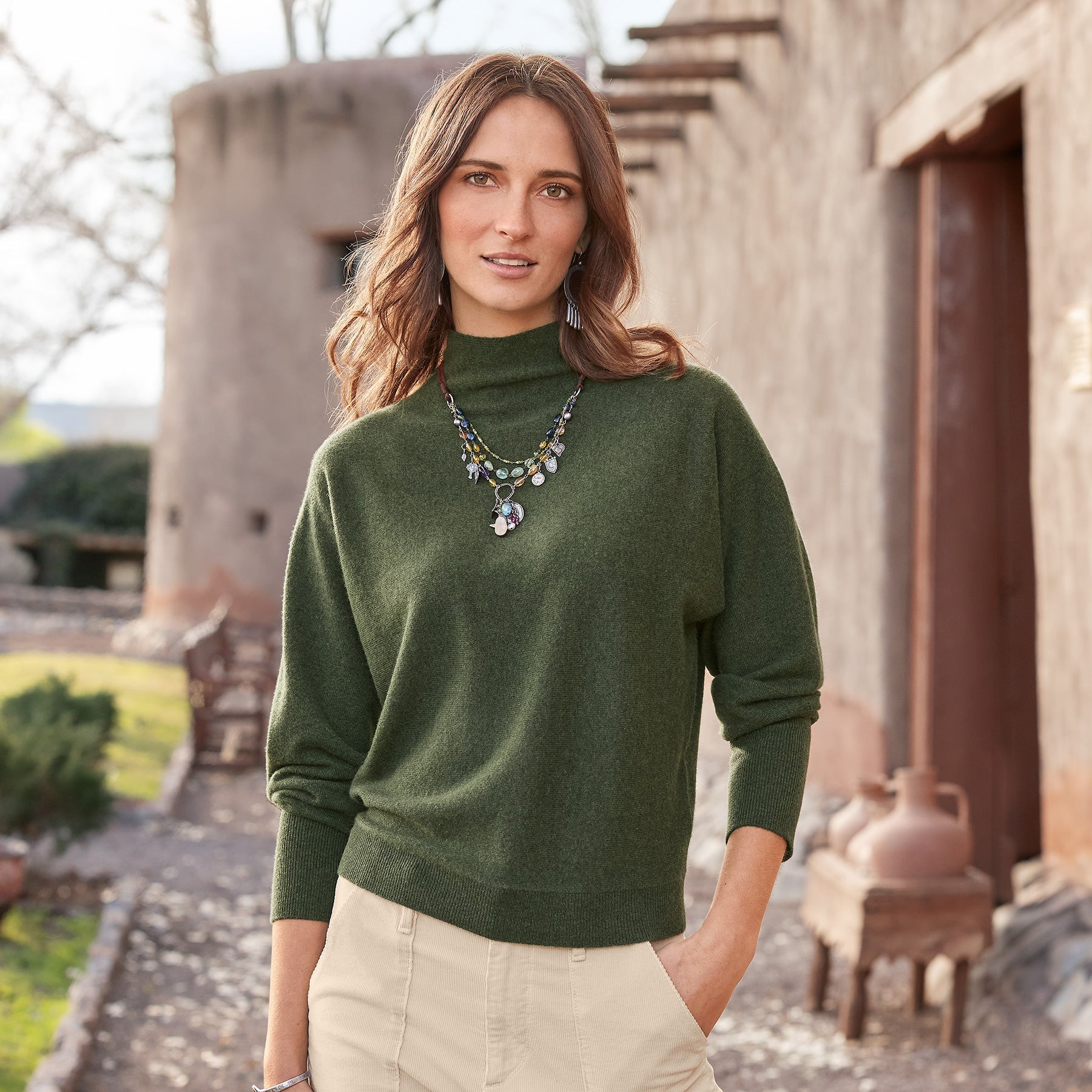 Evianna Cashmere Sweater, Petite