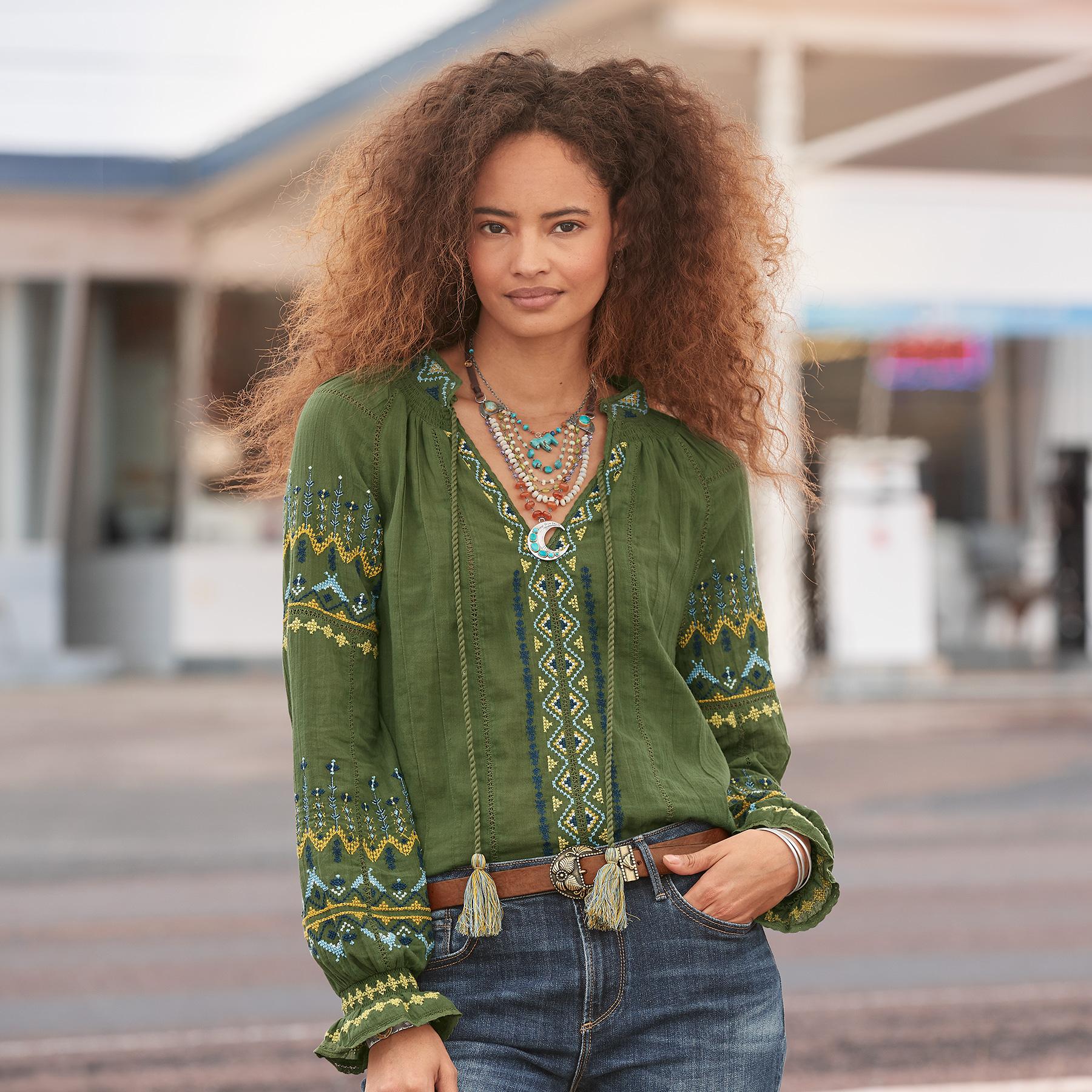 Totora Embroidered Top | Sundance Catalog Outlet