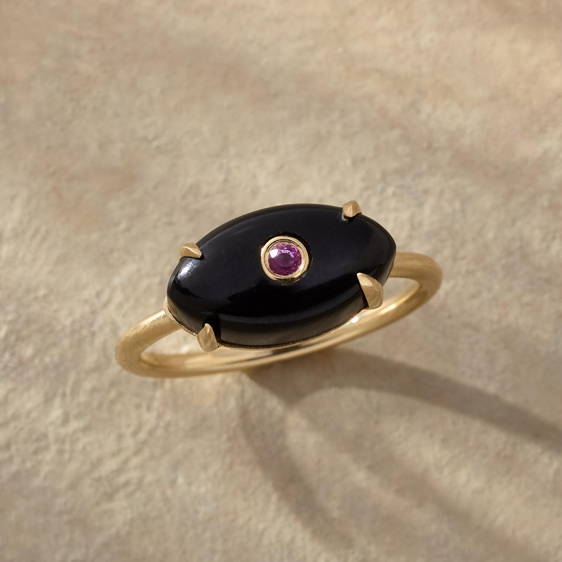 Onyx Eye Ring