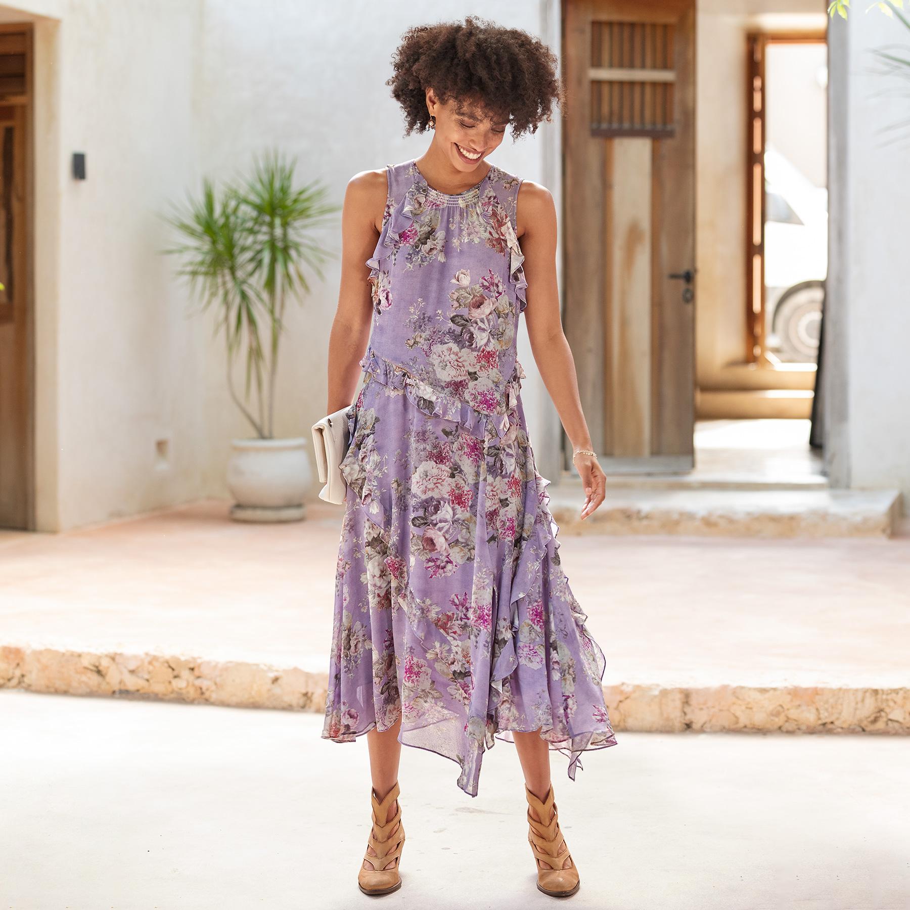 Faye Floral Dress, Petite