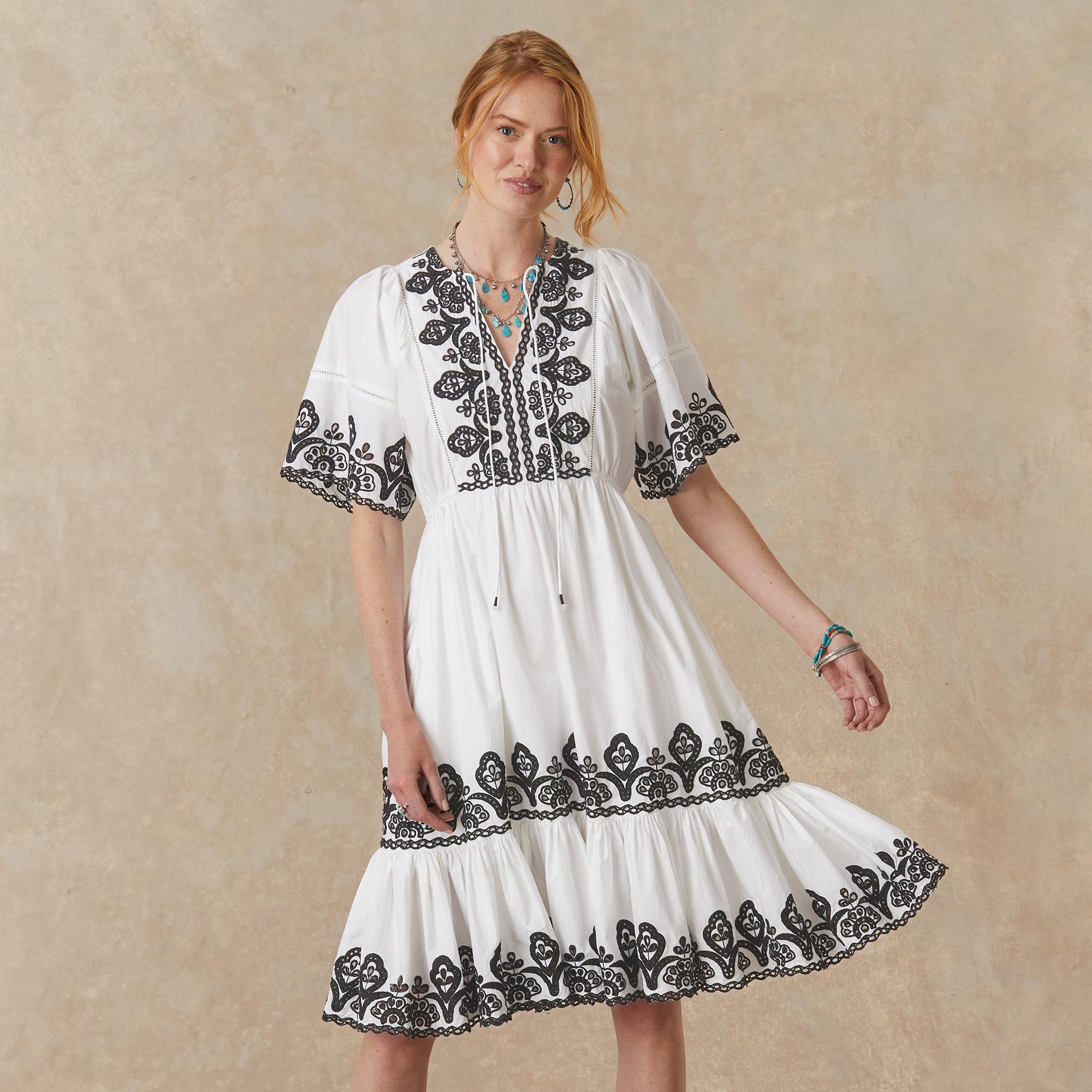 Layna Embroidered Dress