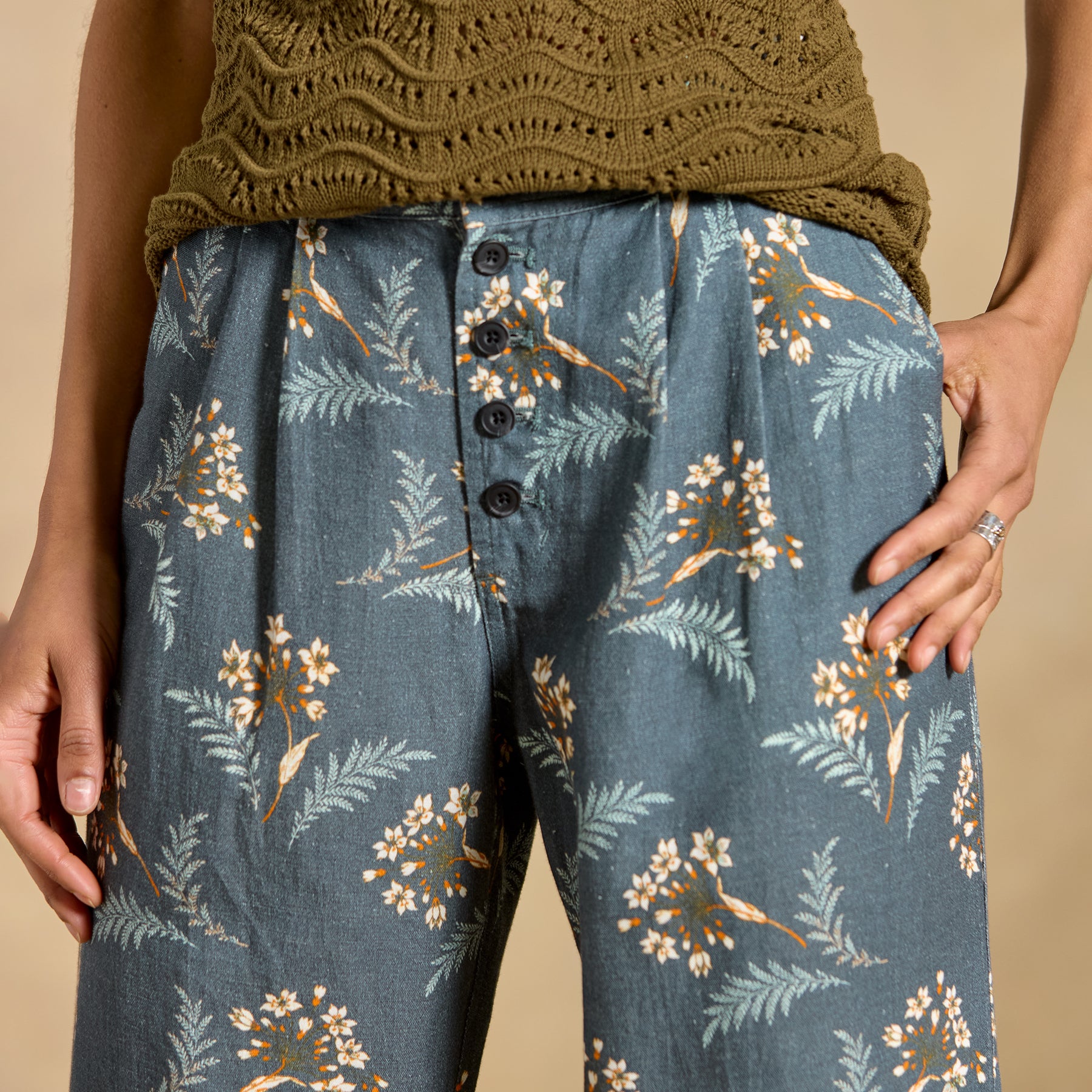 Benicia Pleated Pants