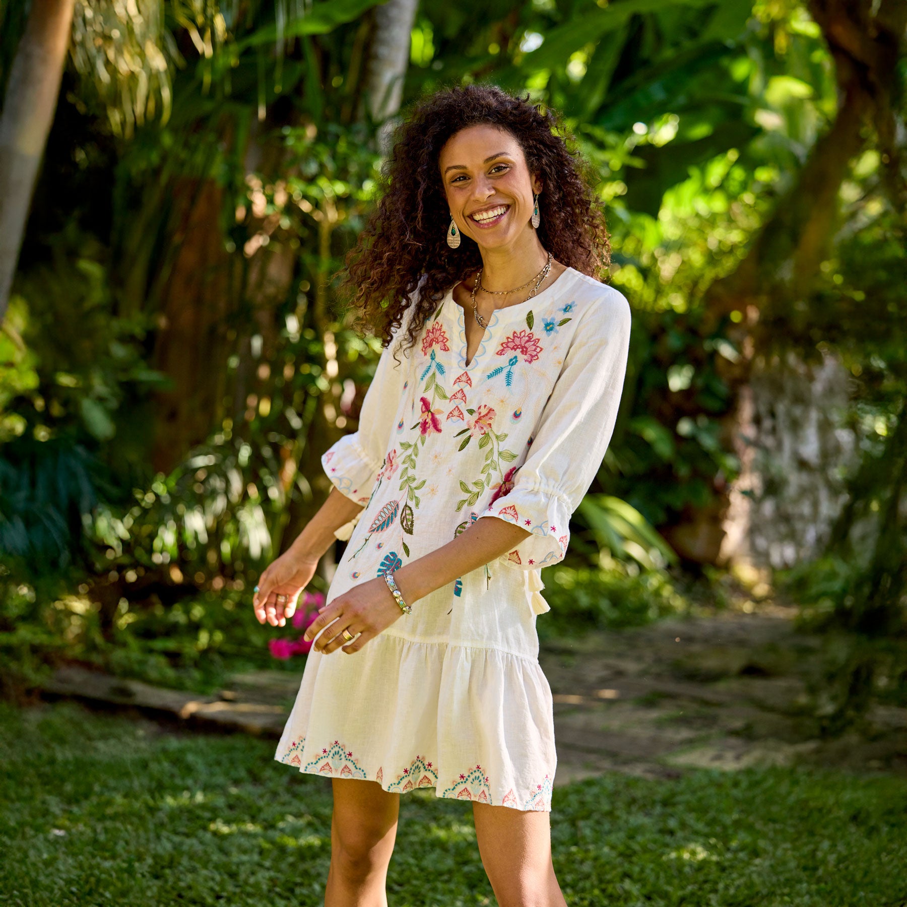 Emika Kimono Sleeve Dress