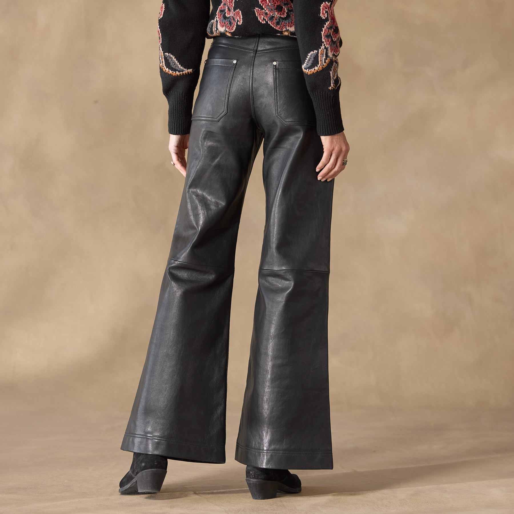 St Anton Wideleg Leather Pants